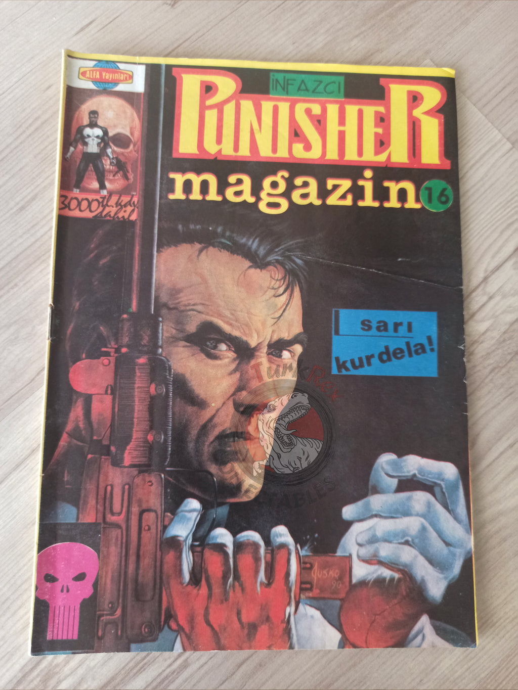 The Punisher #16 1992 Turkish Comic Turkey War Journal #1 Magazine #15
