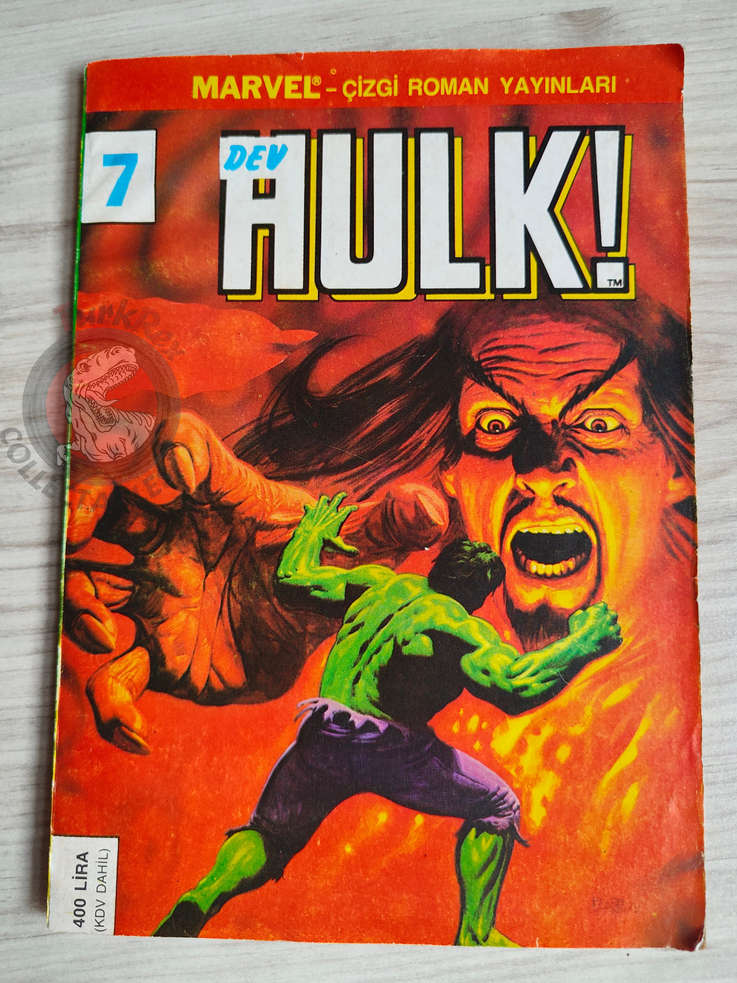 Hulk #7 1988 Turkish Comic Turkey cover #21  #134