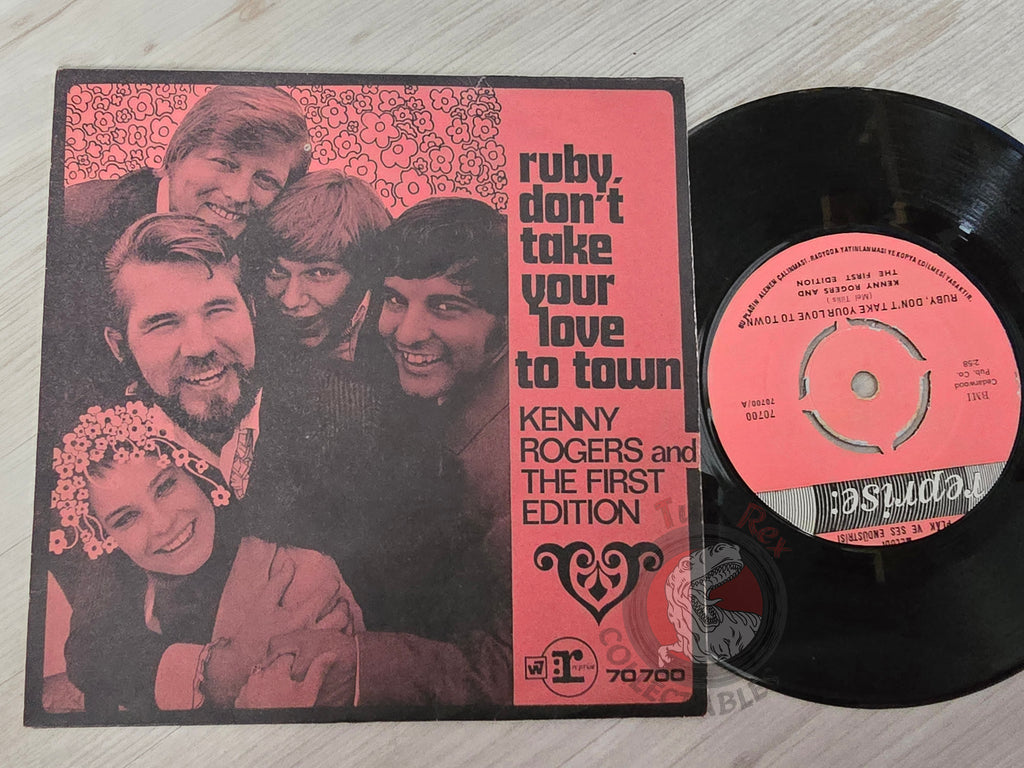 Kenny Rogers & The First Edition – Ruby, Don't Take Your Love To Town 7" Turkish Pressing Vinyl Turkey Edition