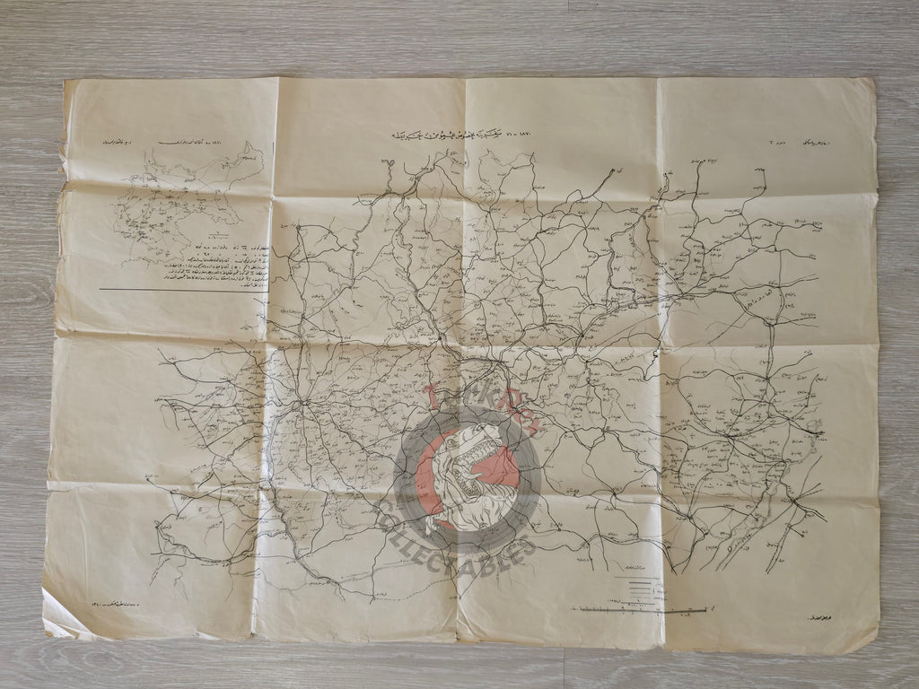 Ottoman Military Map 1870–71 Campaign Battle of Sedan Empire France Germany Prussia