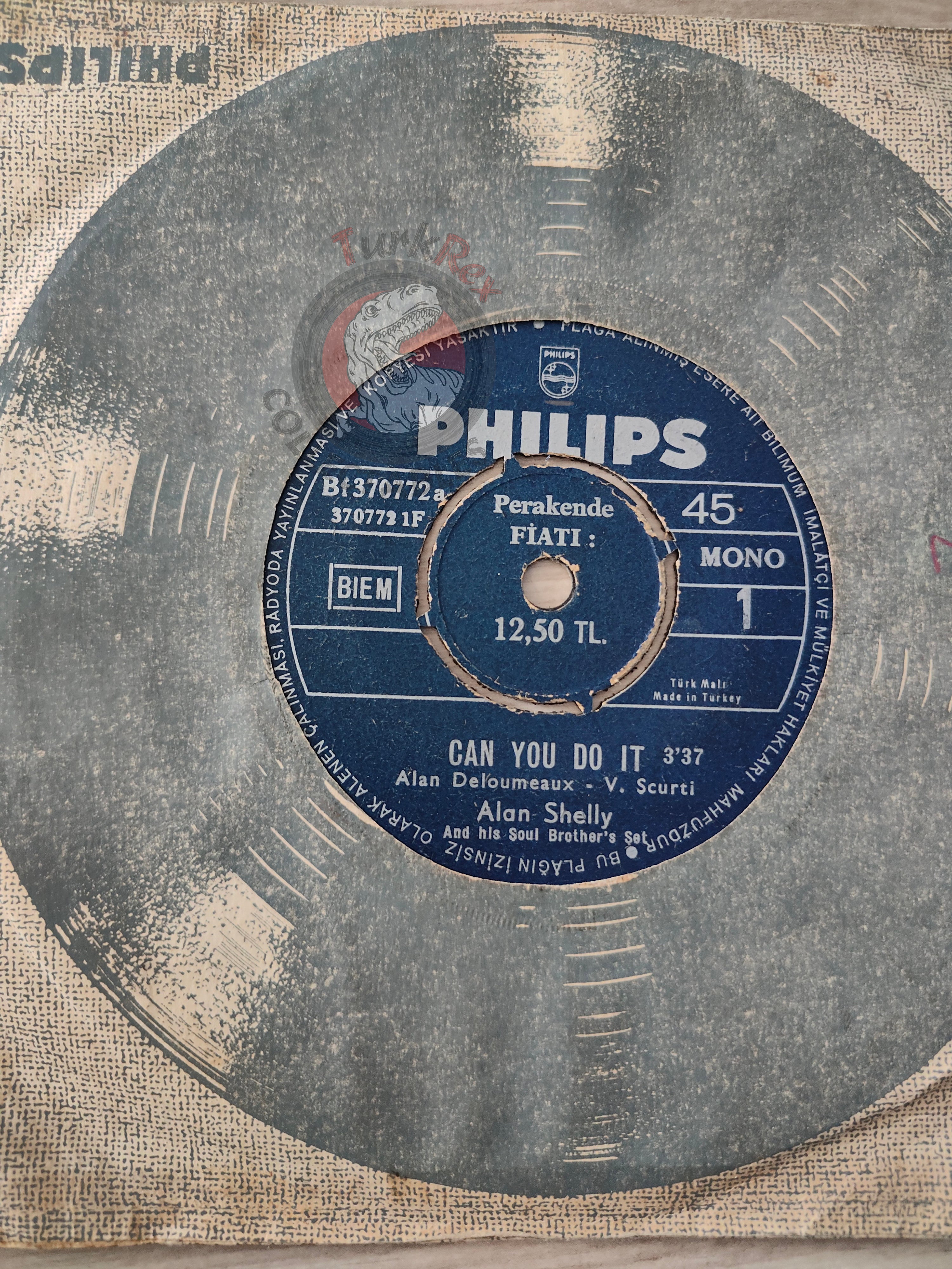 Alan Shelly – Can You Do It 7" Turkish Pressing Vinyl Turkey Edition