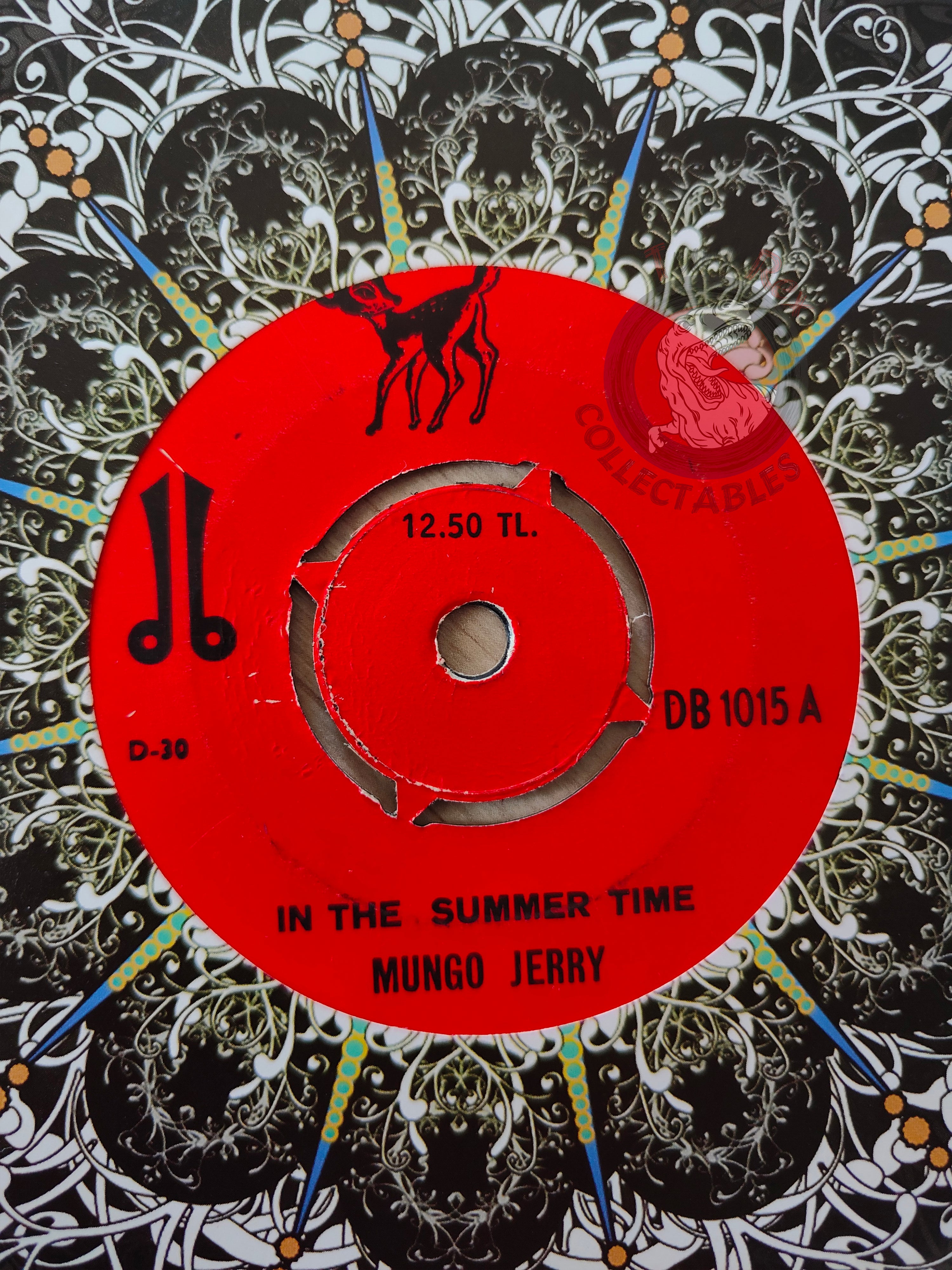 Mungo Jerry / Mr Bloe – In The Summer Time 7" Turkish Pressing Vinyl Turkey Edition 1
