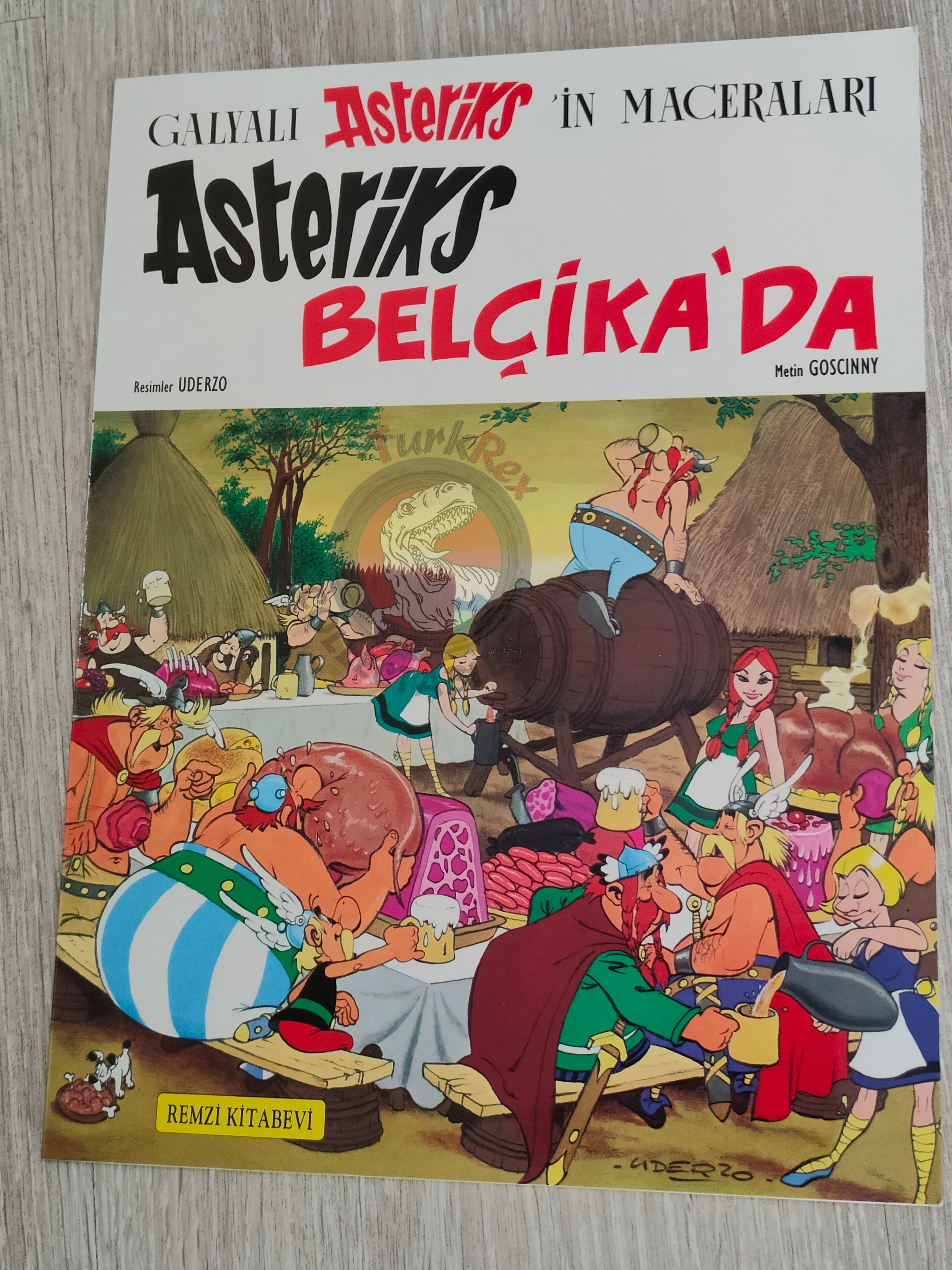Asterix – Asterix in Belgium 1996 1st Edition Turkish Edition Comic Turkey