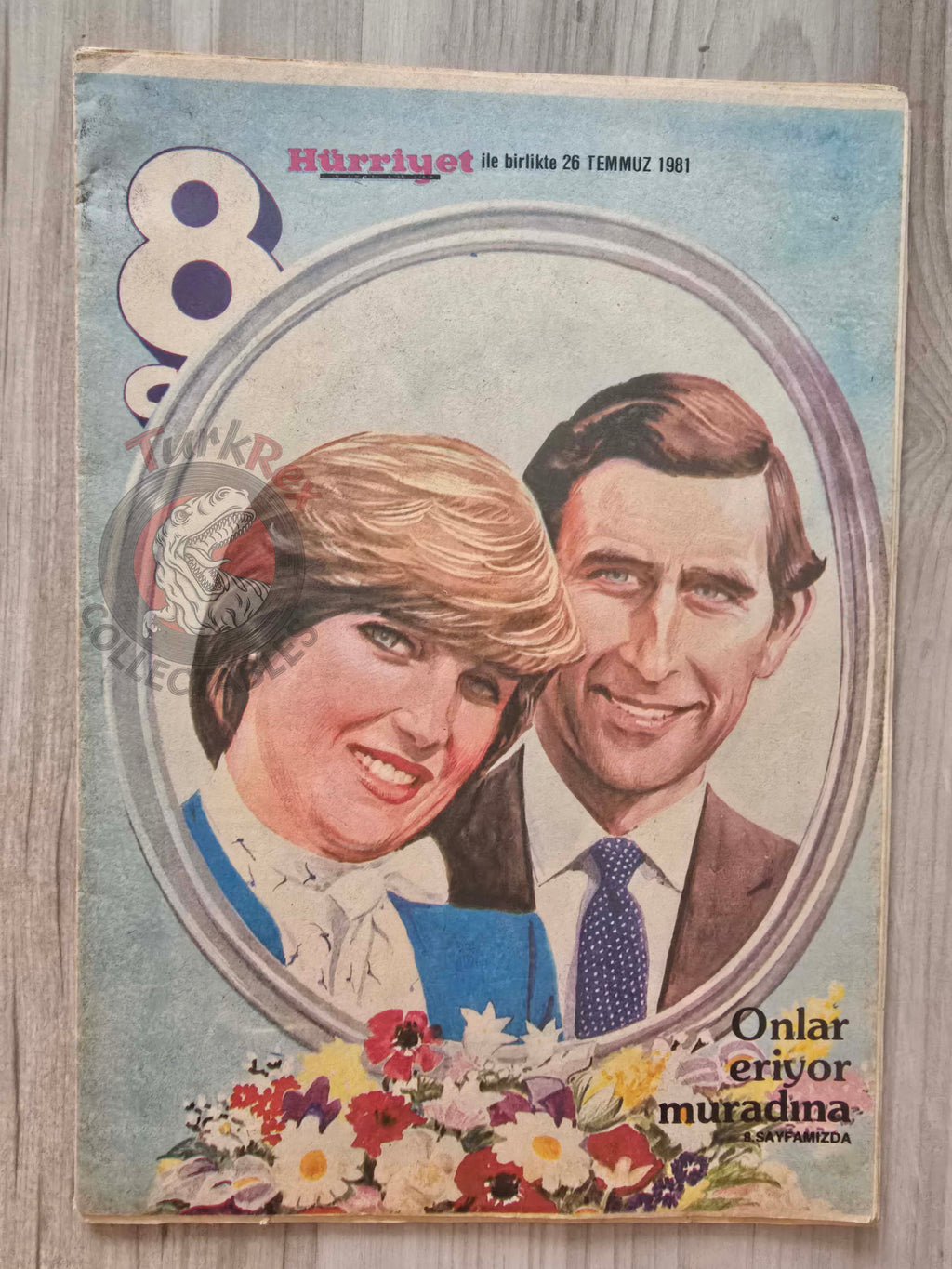Turkish Magazine 8. Gün Turkey 1981 Princess Diana and Prince Charles Israel Middle East