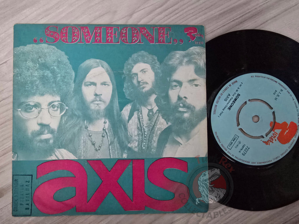 Axis – Someone / Long Time Ago 7" Turkish Pressing Vinyl Turkey Edition Greek Band Promo