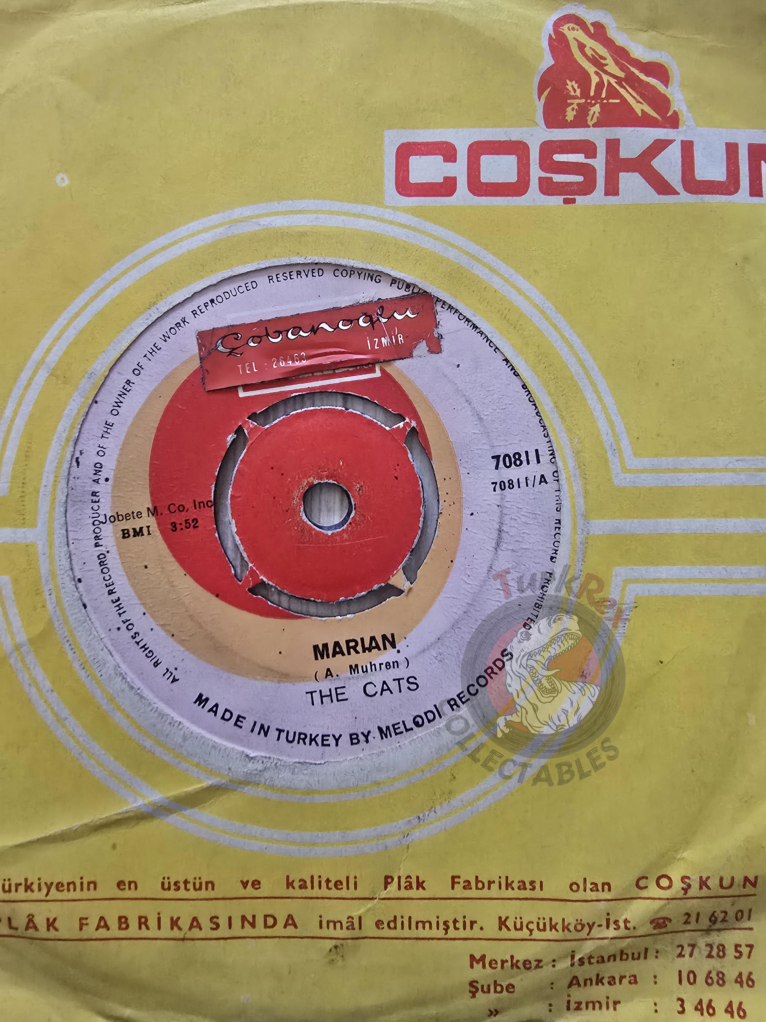 The Cats – Marian / Magical Mystery Morning 7" Turkish Pressing Vinyl Turkey Edition