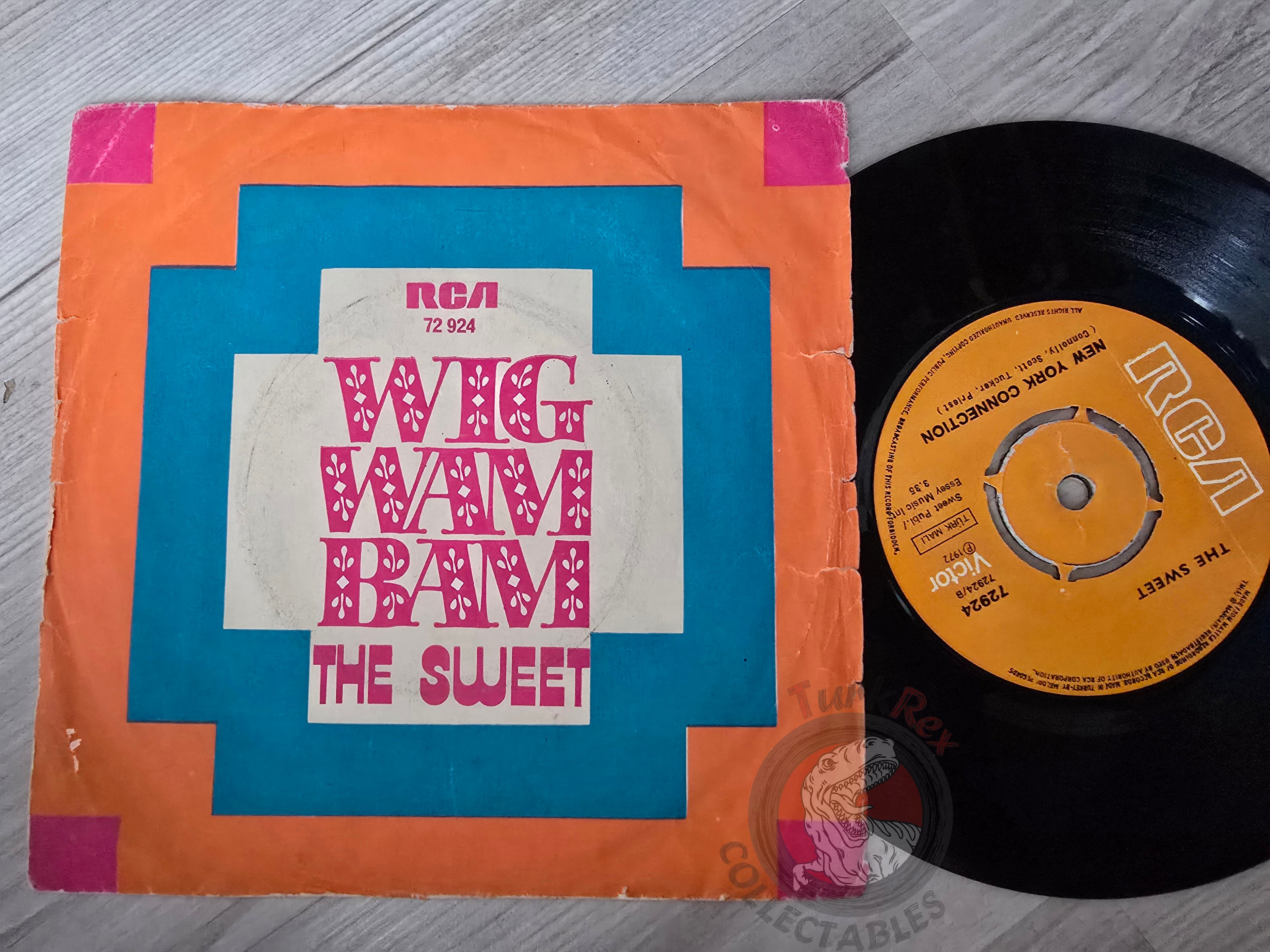 The Sweet – Wig Wam Bam 7" Turkish Pressing Vinyl Turkey Edition 1