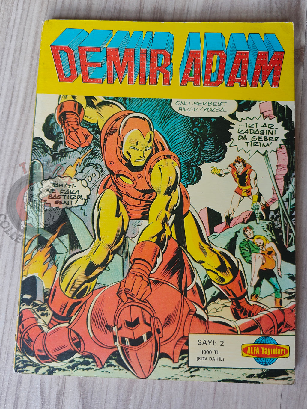 Iron Man #2 Demir Adam 1989 Turkish Comic Turkey #72 #73 #74 #75