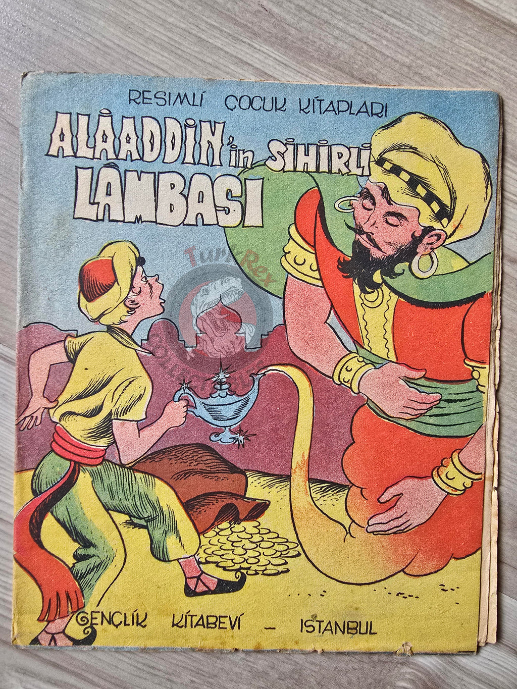 Aladdin and the Magic Lamp 1963 Turkish Book Turkey 1001 Nights Illustrated