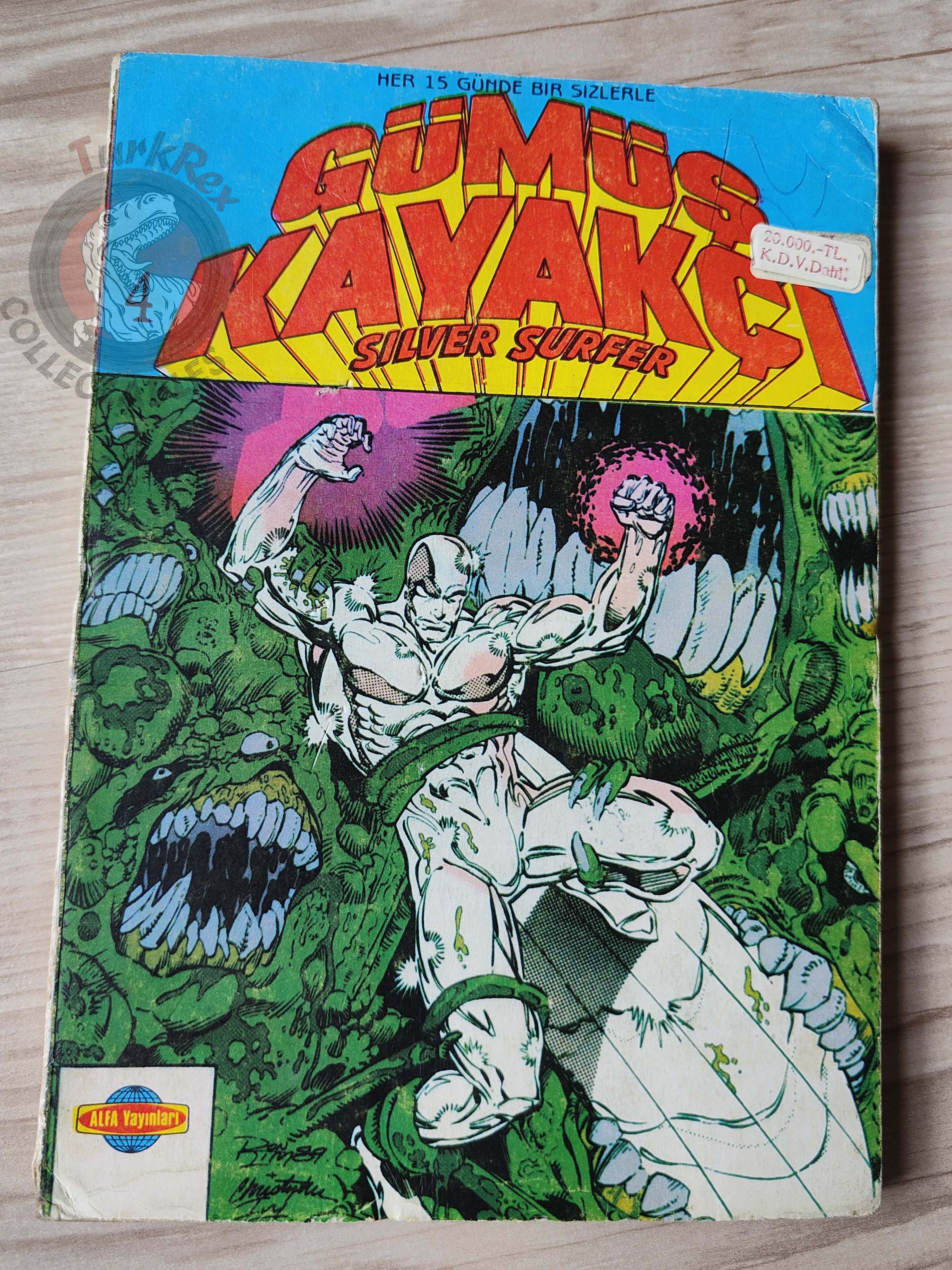 Silver Surfer Vol #4 1989 Turkish Comic Turkey #11 #12 #13 #17 #18 Fantastic Four #48