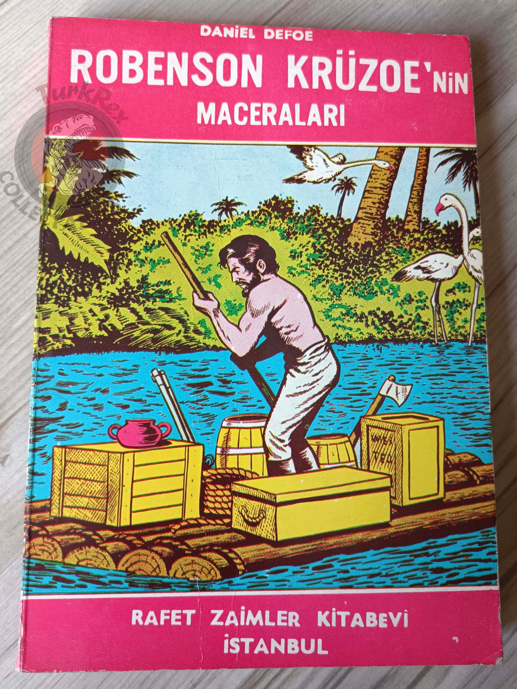 Daniel Defoe – Robinson Crusoe 1965 Turkish Book Turkey Illustrated