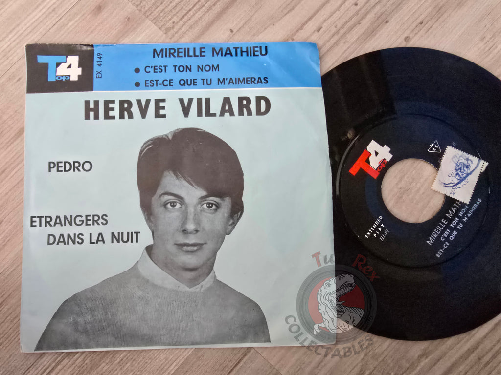 Hervé Vilard / Mireille Mathieu – Pedro 7" Iran Pressing Vinyl Iranian Edition