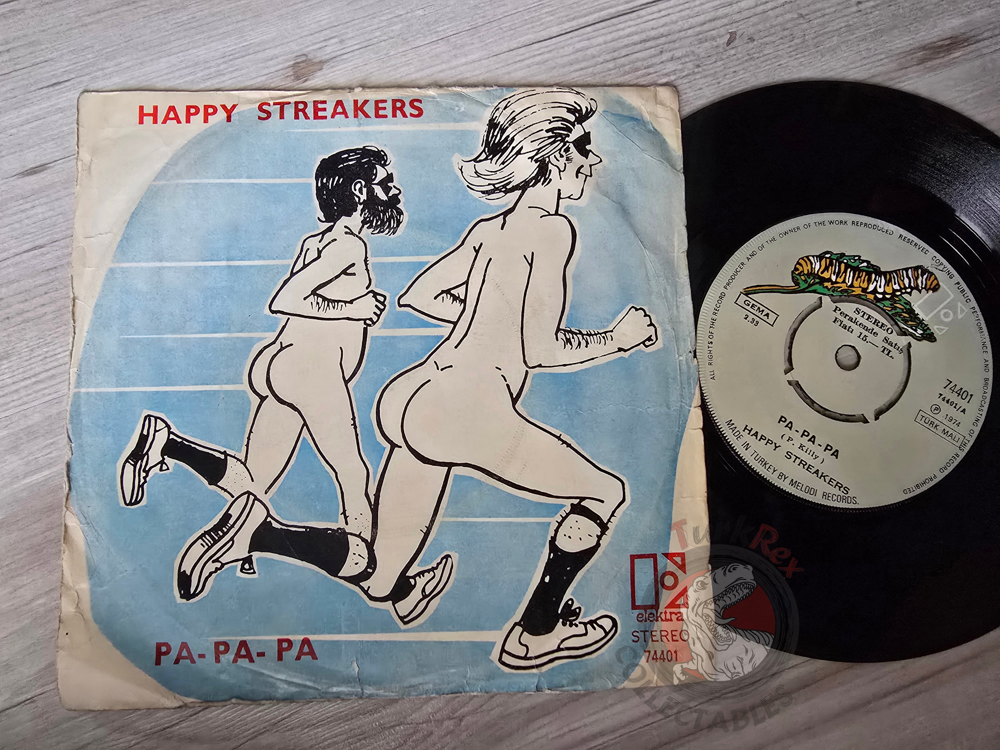 Happy Streakers – Pa-Pa-Pa / Yellow Primrose 7" Turkish Pressing Vinyl Turkey Edition