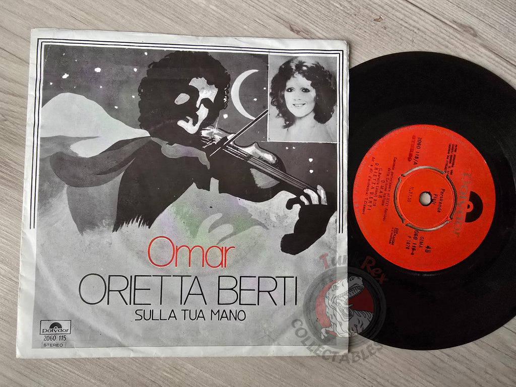 Orietta Berti – Omar / Sulla Tua Mano 7" Turkish Pressing Vinyl Turkey Edition
