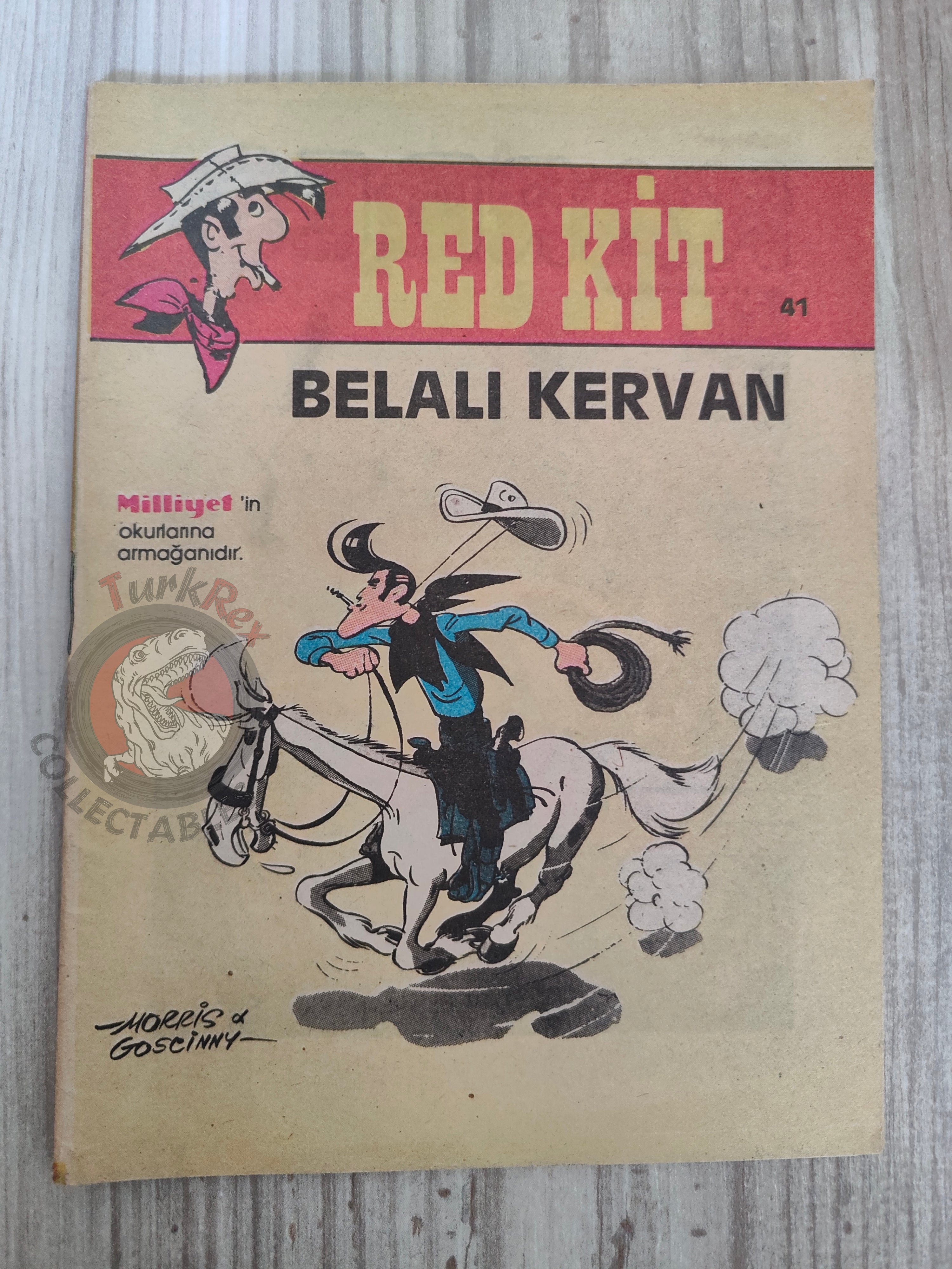 Lucky Luke #41 La Caravane 1989 Turkish Comic Turkey