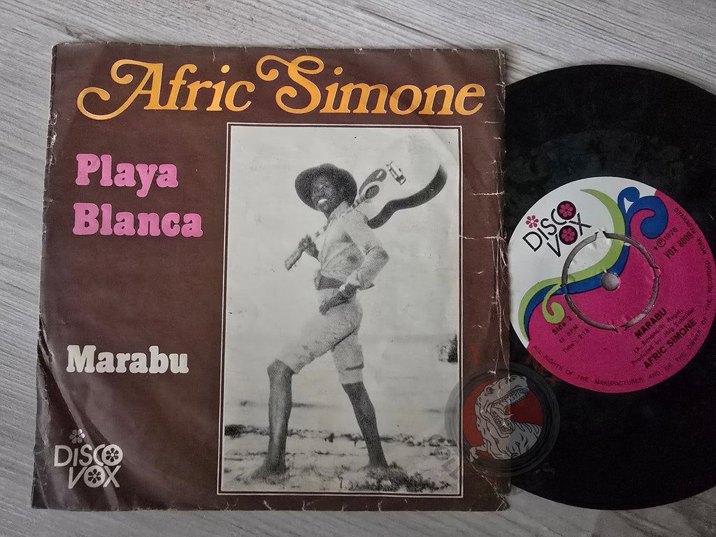 Afric Simone – Playa Blanca 7" Turkish Pressing Vinyl Turkey Edition