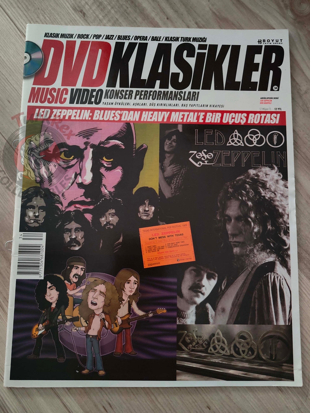 DVD Classics 2004 Led Zeppelin Bio Special Issue Turkish Mag Turkey