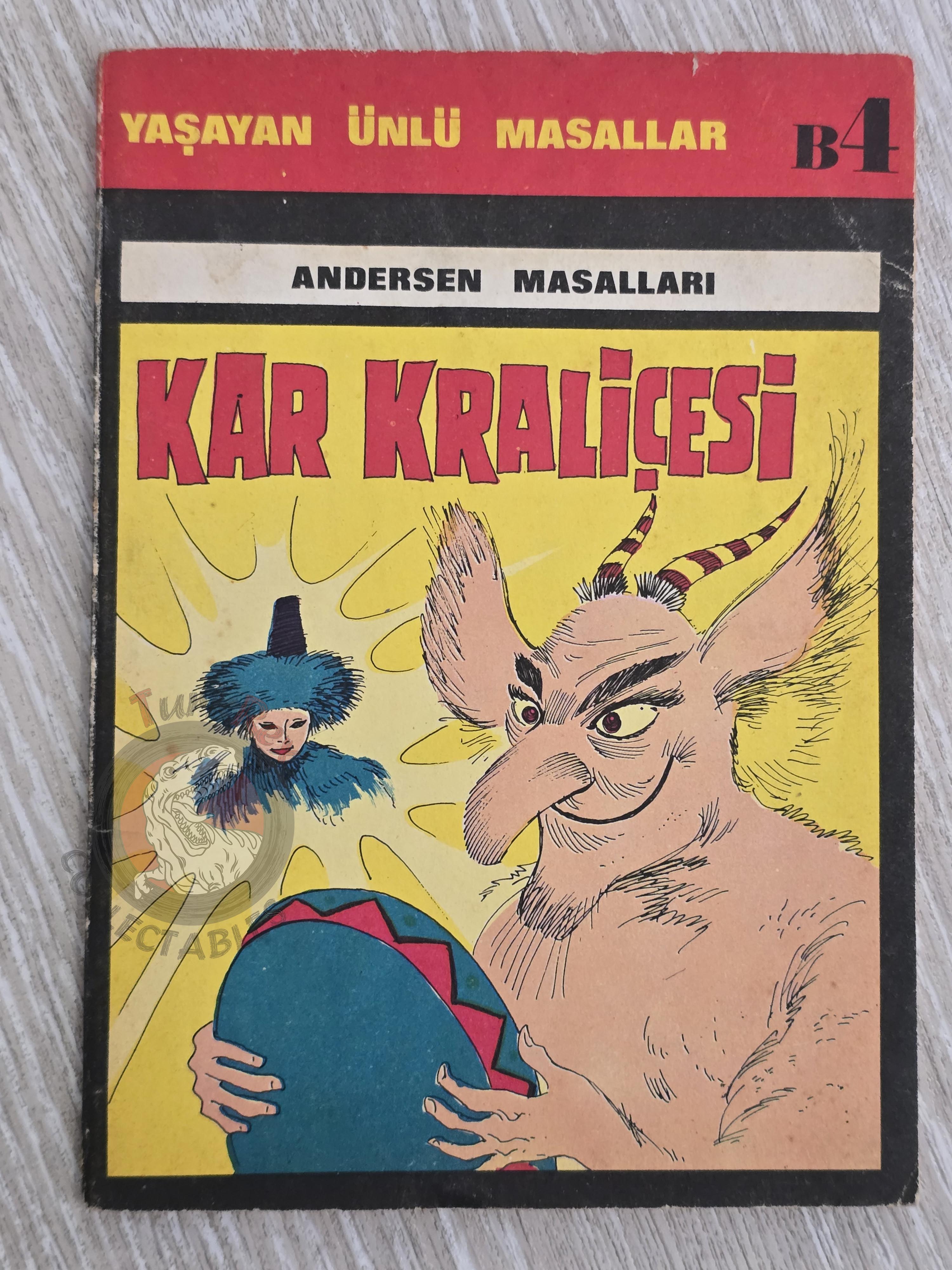 Hans Christian Andersen – The Snow Queen 1977 Turkish Book Turkey Illustrated