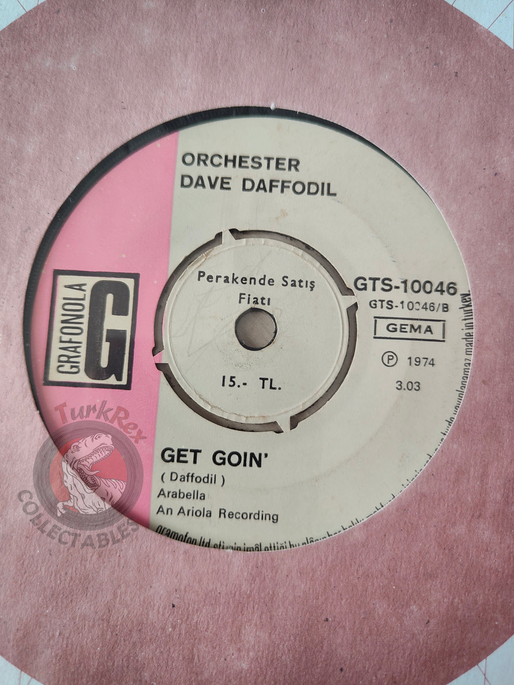 Orchester Dave Daffodil – Pepper Box 7" Turkish Pressing Vinyl Turkey Edition