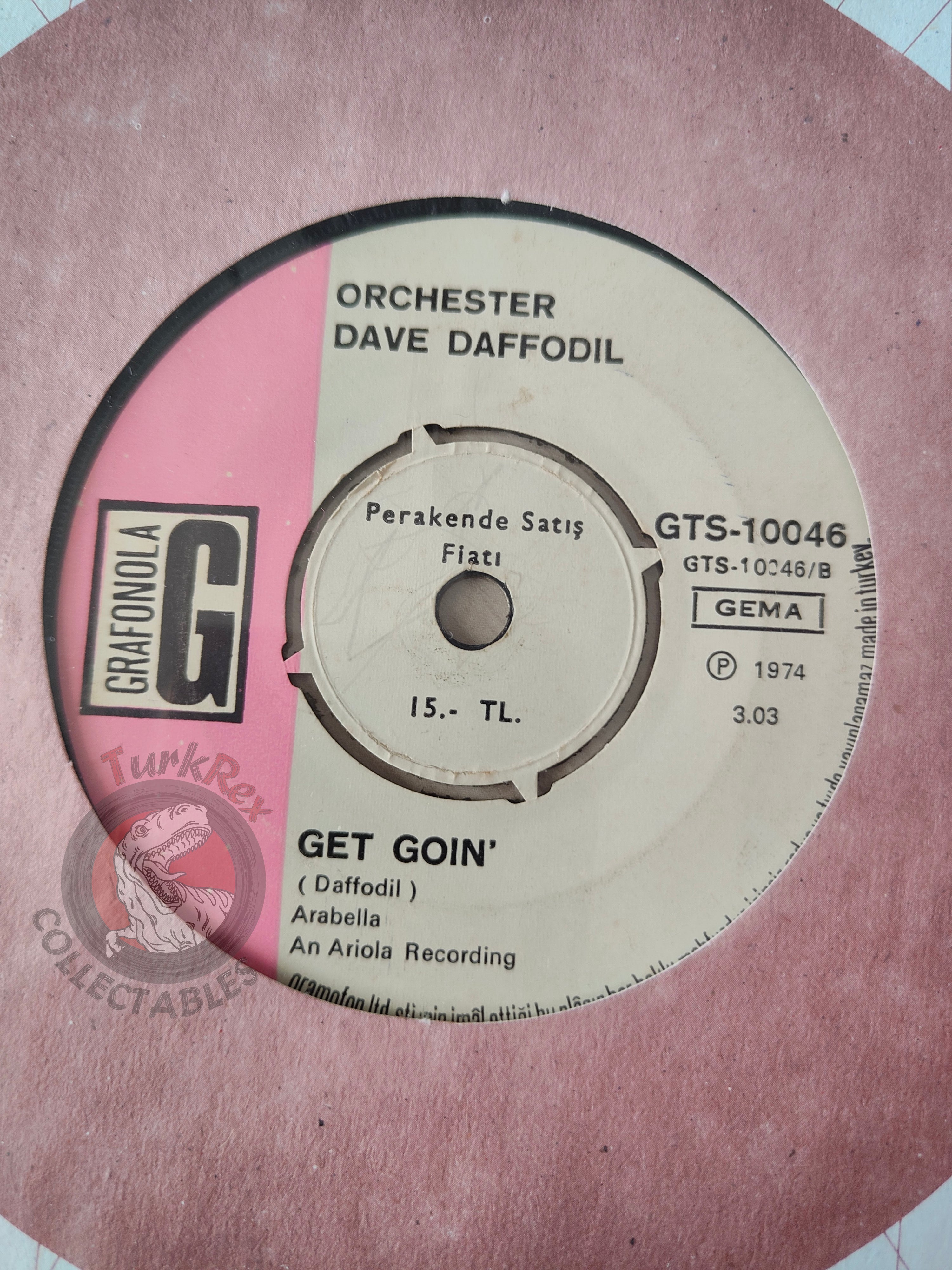 Orchester Dave Daffodil – Pepper Box 7" Turkish Pressing Vinyl Turkey Edition