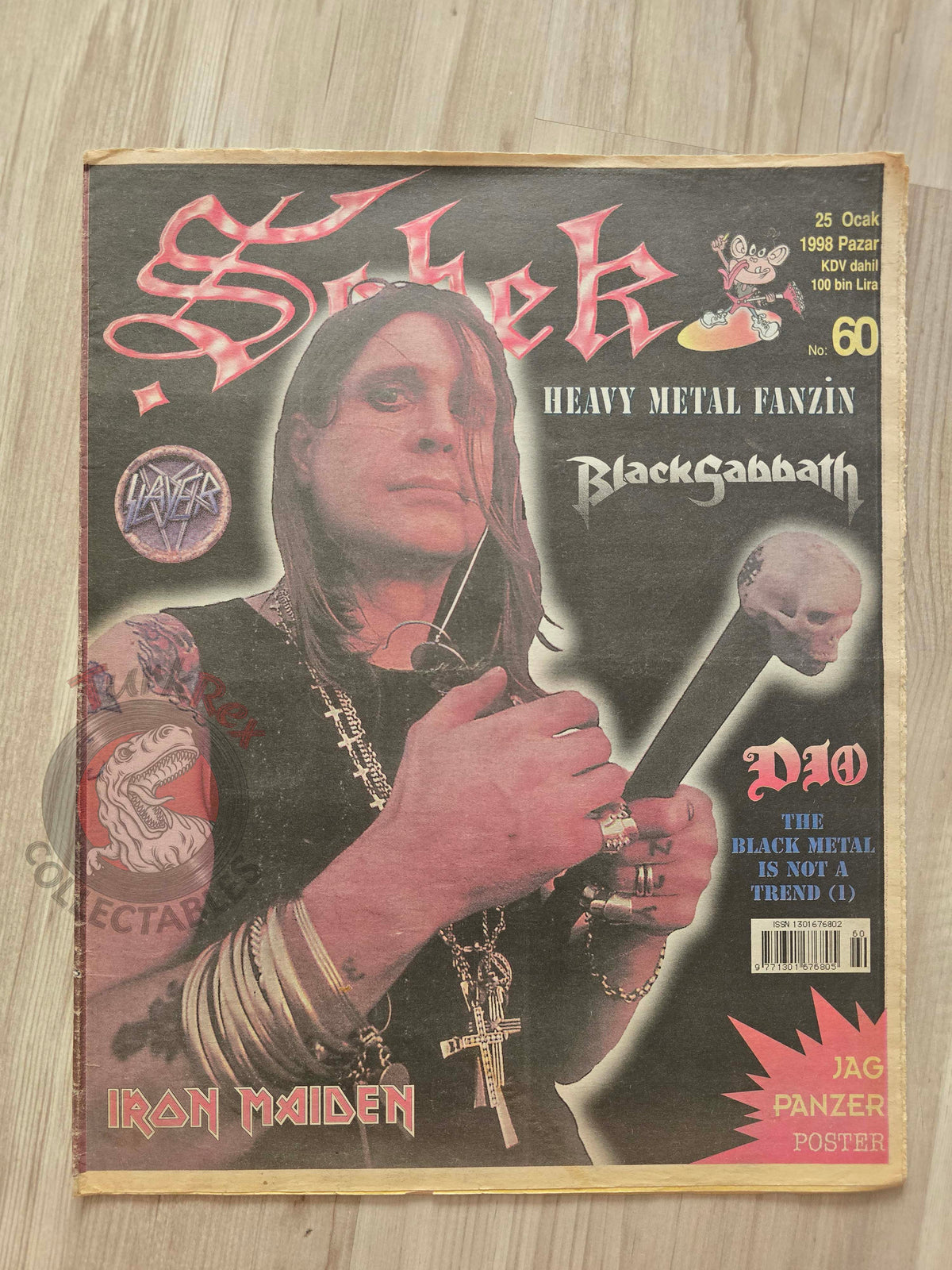 Şebek Fanzine 1998 Ozzy Osbourne  Turkish Mag Turkey Black Sabbath Venom Iron Maiden Slayer