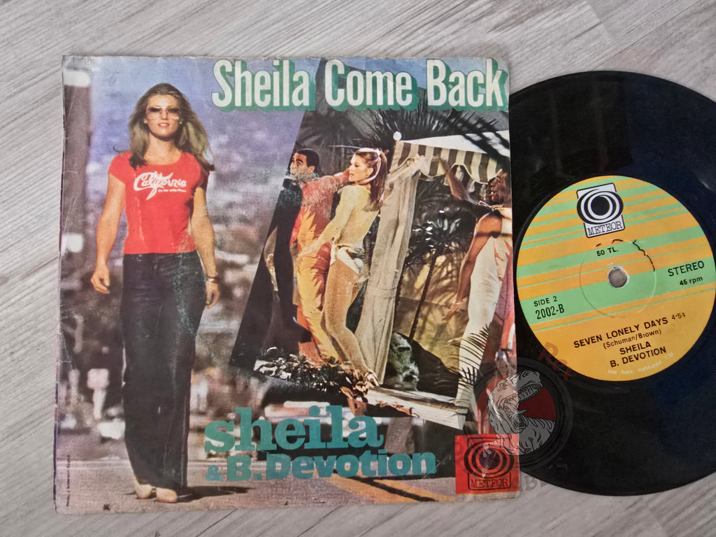 Sheila & B. Devotion – Sheila Come Back  7" Turkish Pressing Vinyl Turkey Edition