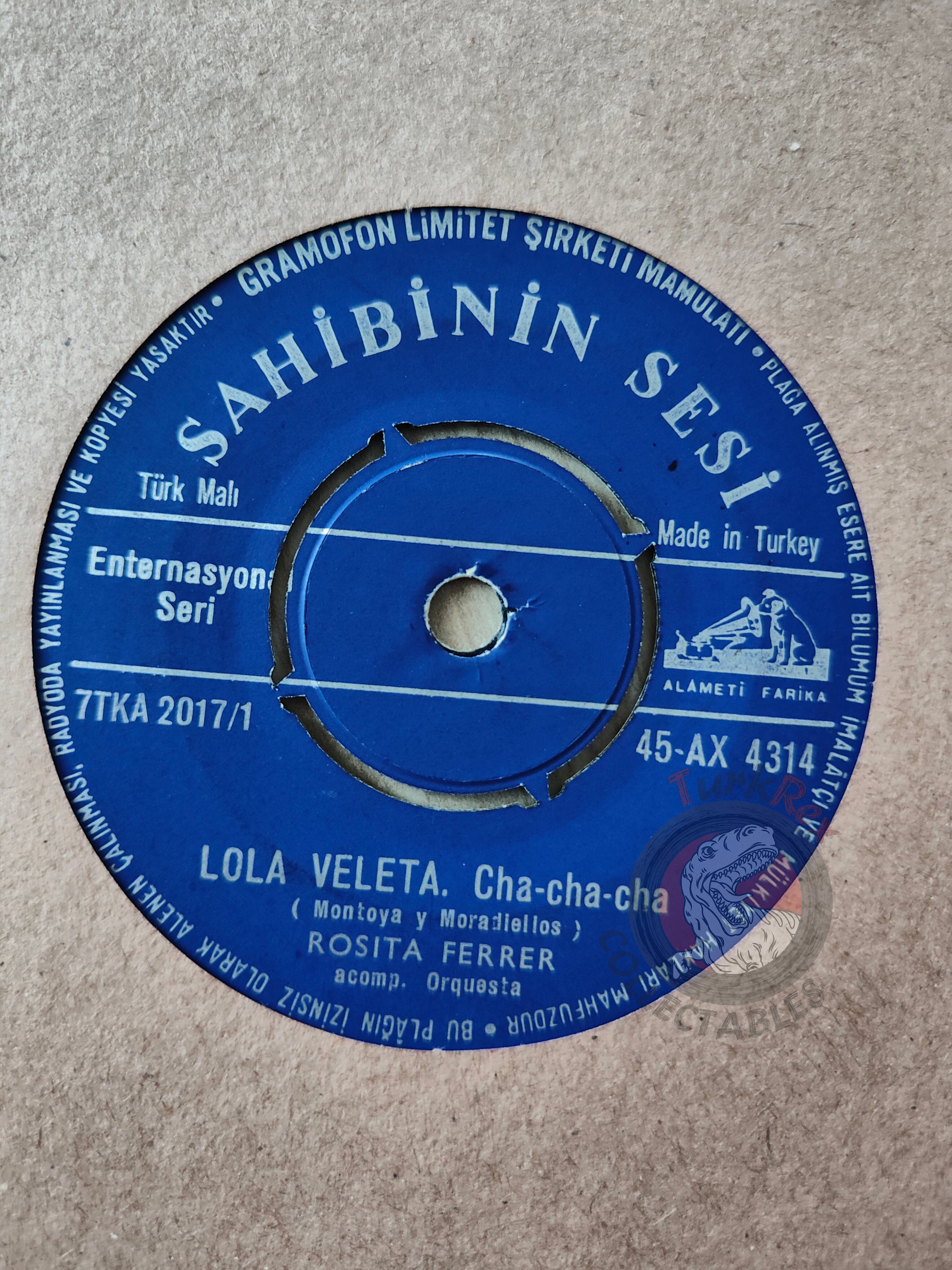 Rosita Ferrer – Lola Veleta 7" Turkish Pressing Vinyl Turkey Edition