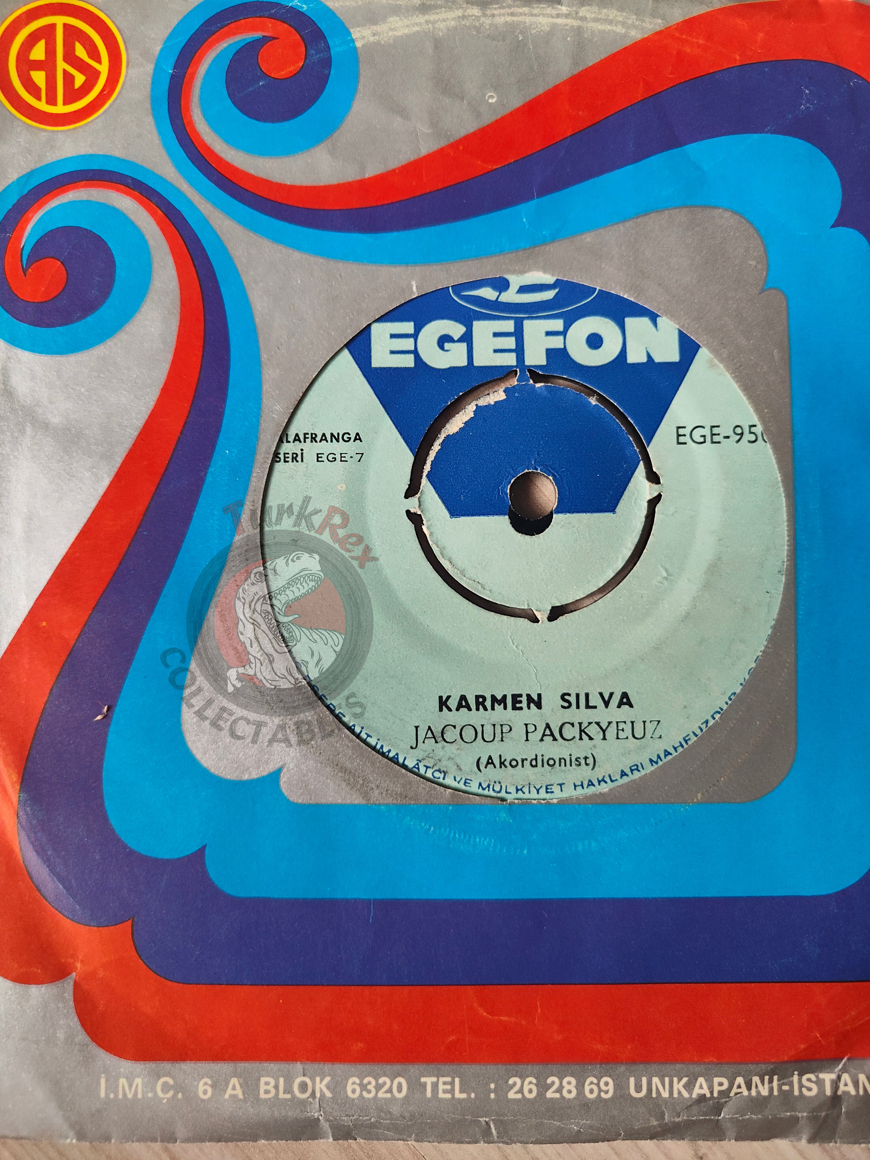 Jacoup Pacqyeuz – Kazaska 7" Turkish Pressing Vinyl Turkey Edition