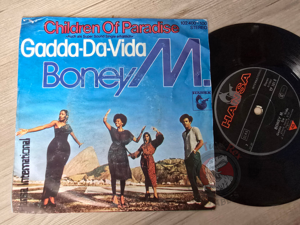Boney M - Children Of Paradise / Gadda-Da-Vida 7" Turkish Pressing Vinyl Turkey Edition