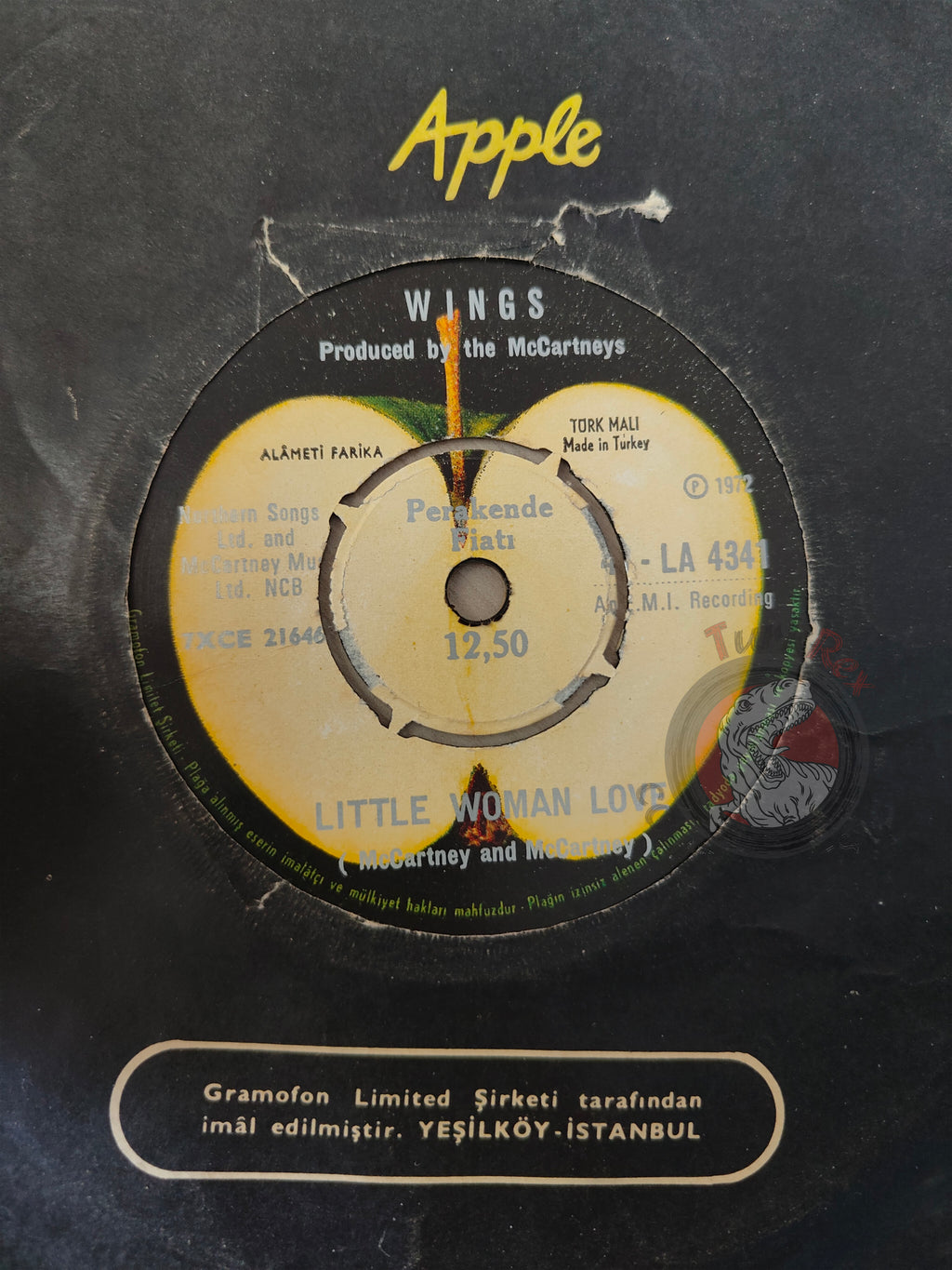 Wings – Mary Had A Little Lamb 7" Turkish Pressing Vinyl Turkey Edition