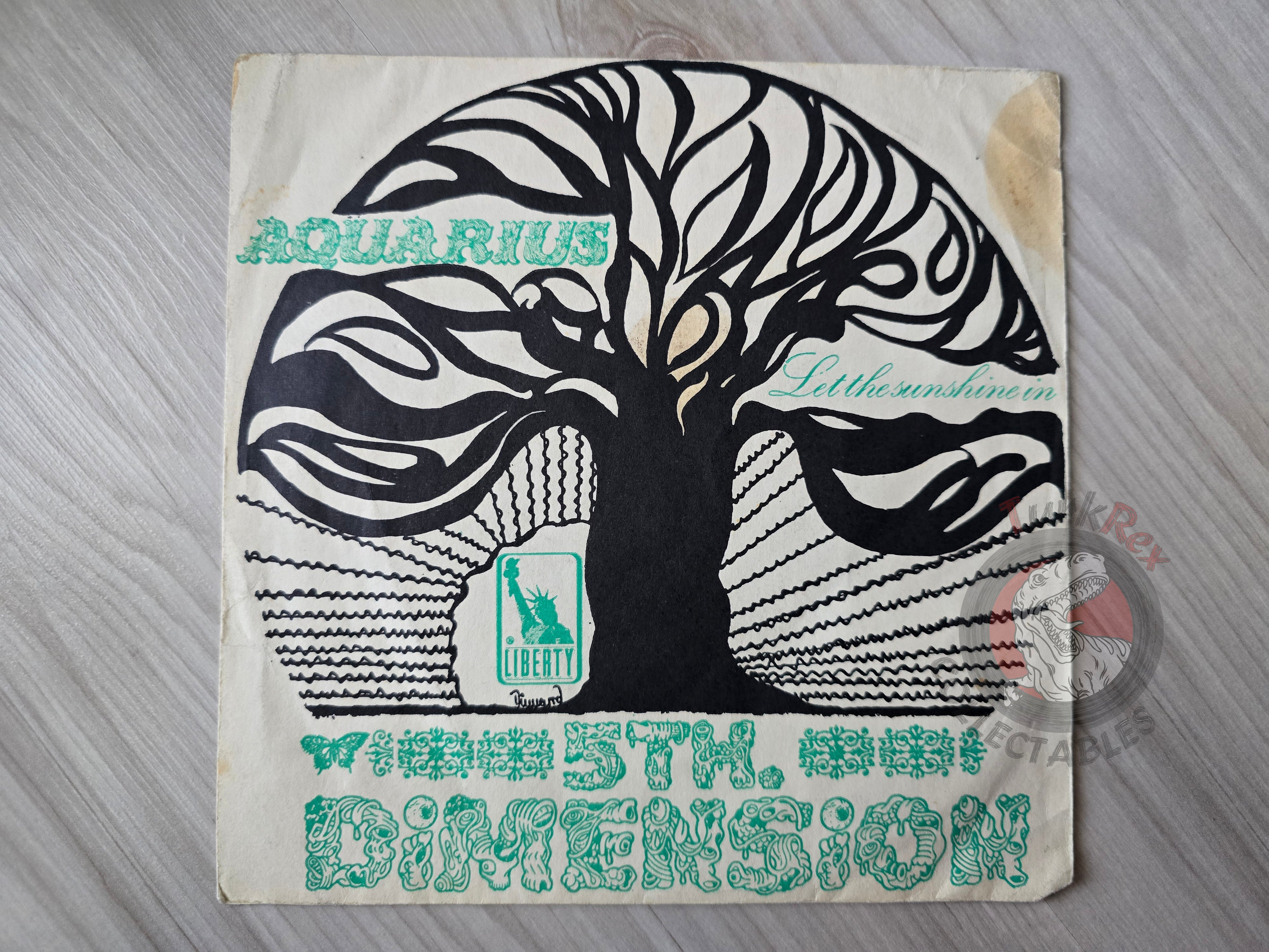 The Fifth Dimension – Aquarius 7" Turkish Pressing Cover Only Turkey Edition