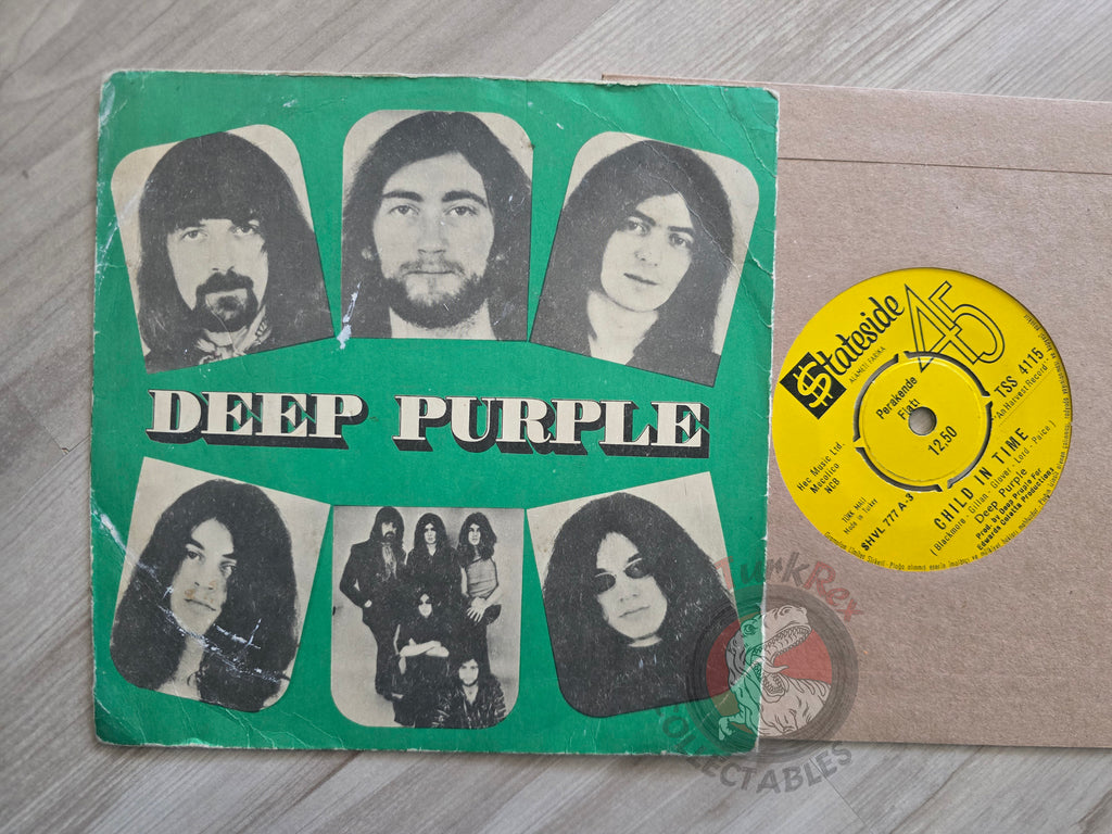 Deep Purple – Child In Time / Fireball 7" Turkish Pressing Vinyl Turkey Edition 1
