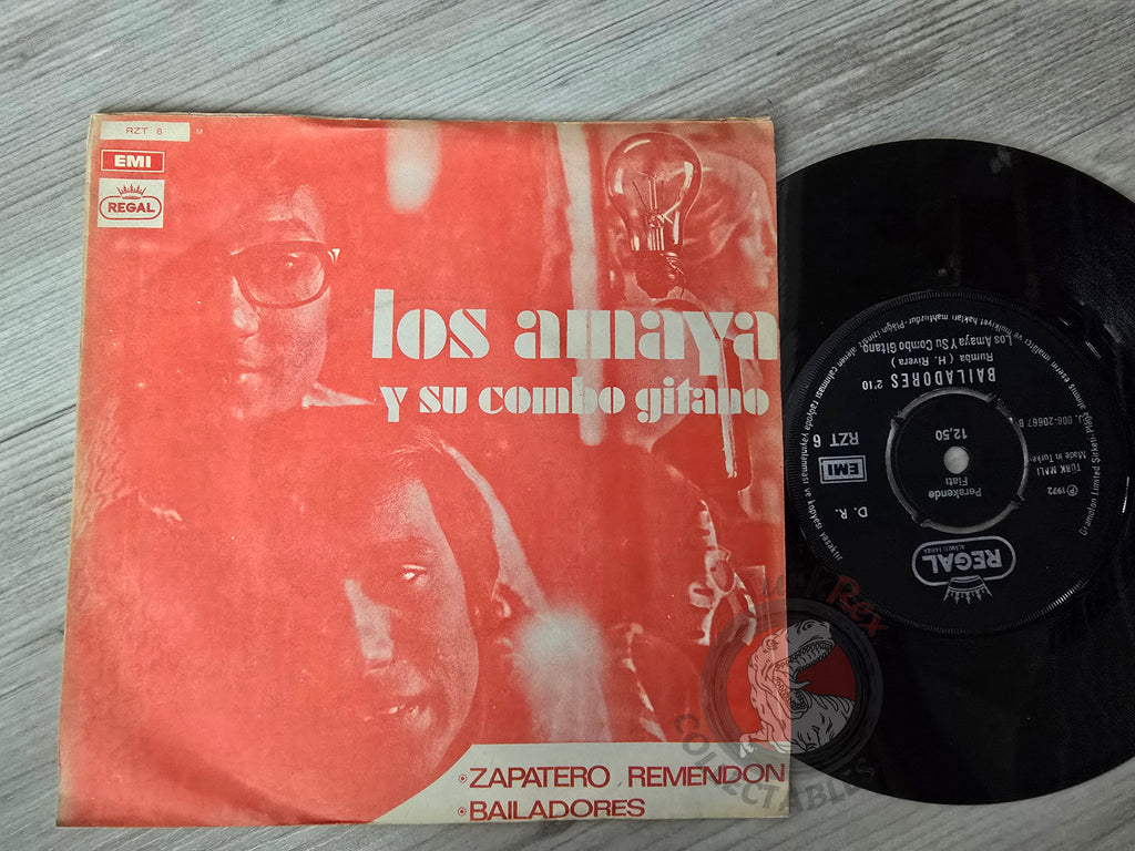 Los Amaya Y Su Combo Gitano – Zapatero Remendon 7" Turkish Pressing Vinyl Turkey Edition