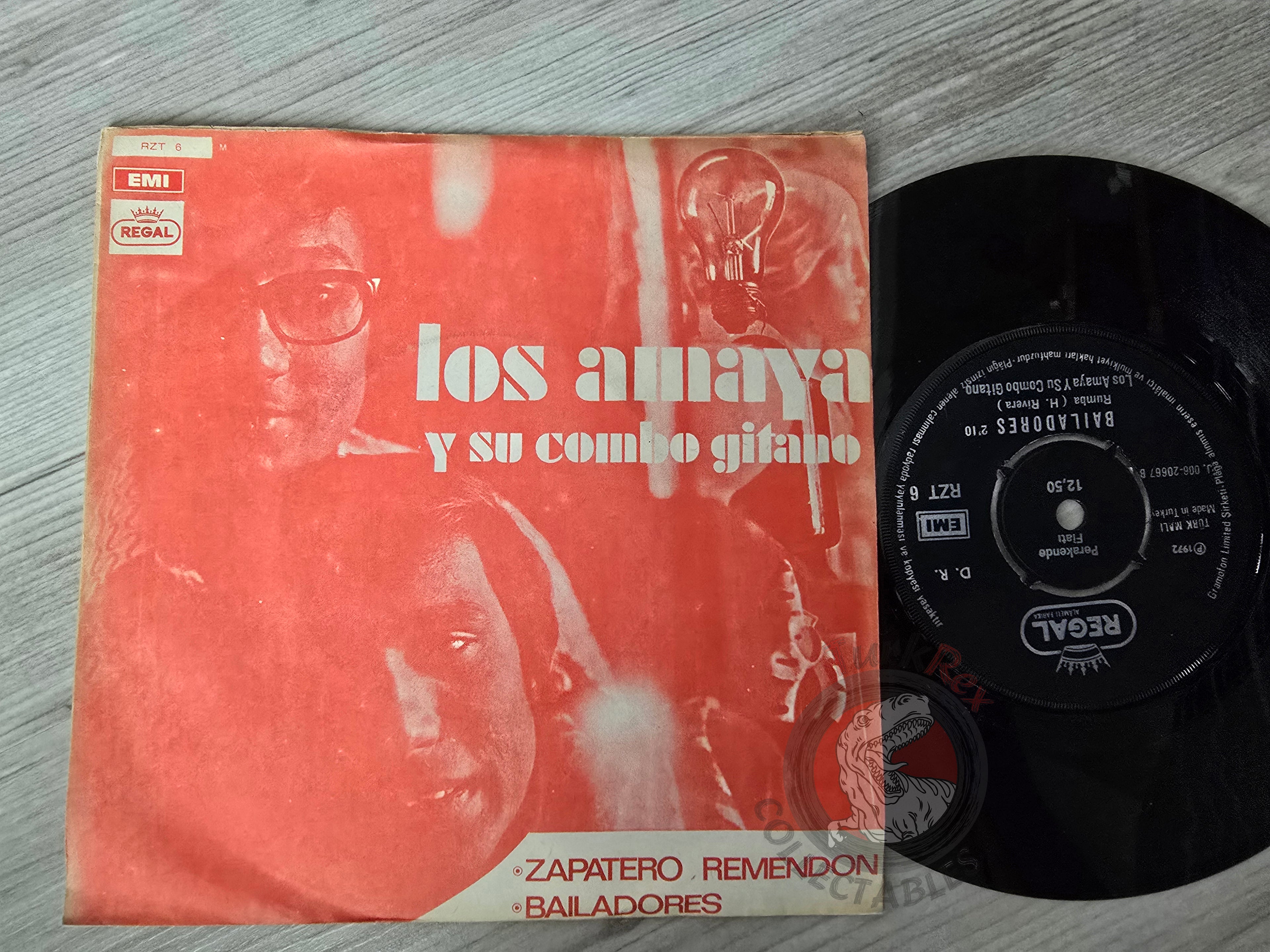 Los Amaya Y Su Combo Gitano – Zapatero Remendon 7" Turkish Pressing Vinyl Turkey Edition