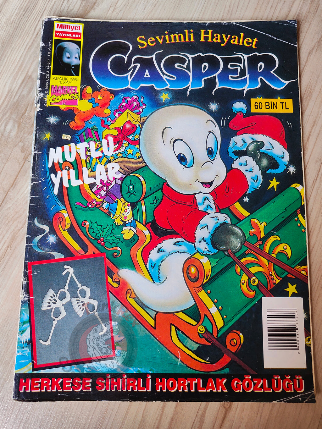 Casper the Friendly Ghost Magazine – Issue #4 1995 Turkish Comic Turkey