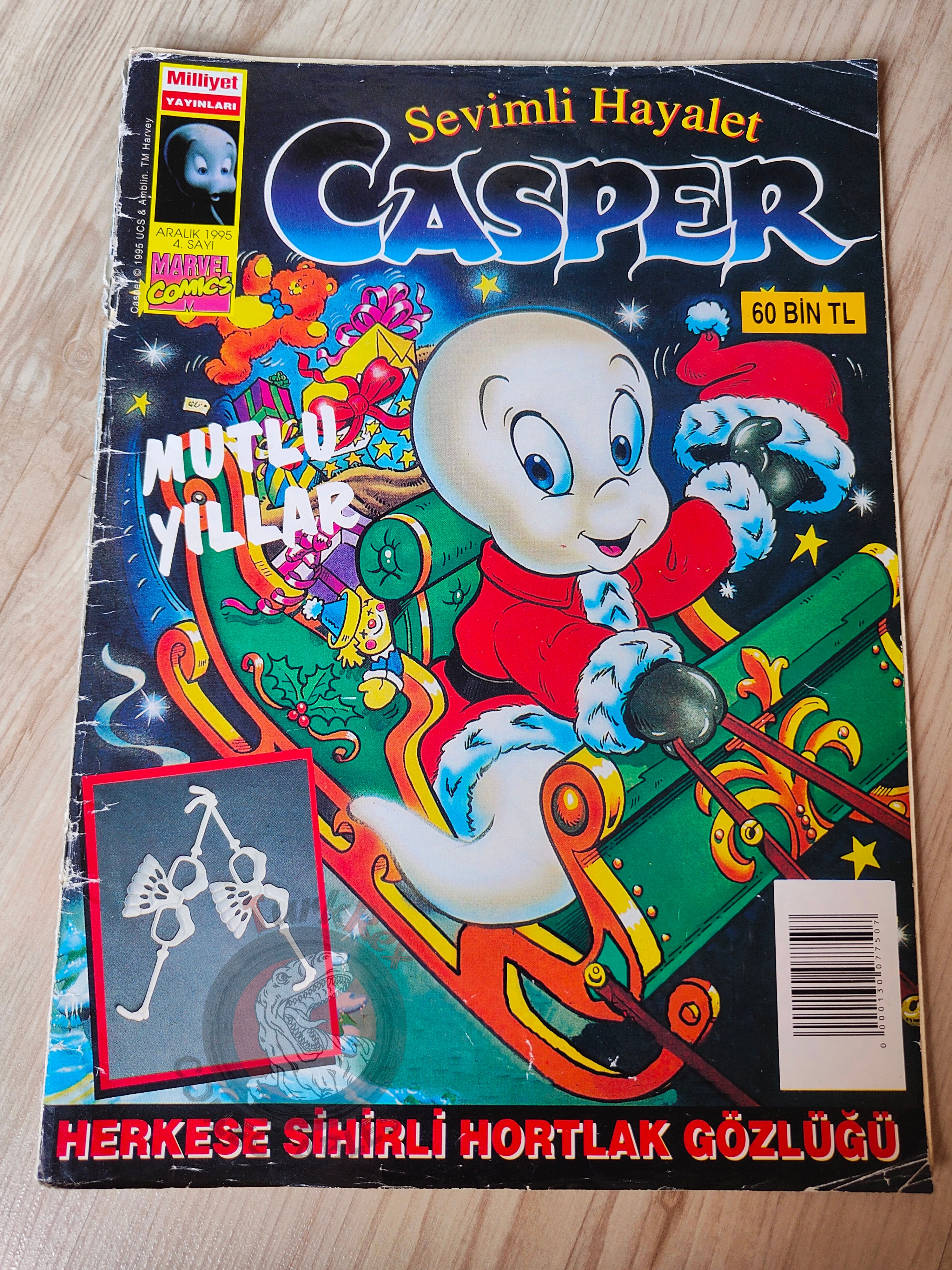 Casper the Friendly Ghost Magazine – Issue #4 1995 Turkish Comic Turkey