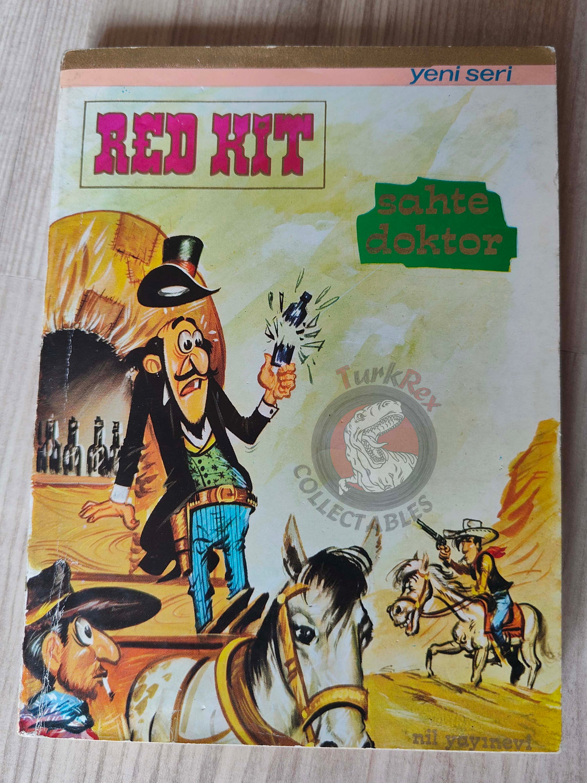 Lucky Luke #5 L’Elixir du Docteur Doxey 1972 Turkish Comic Turkey Le Vieux Nick Boule et Bill
