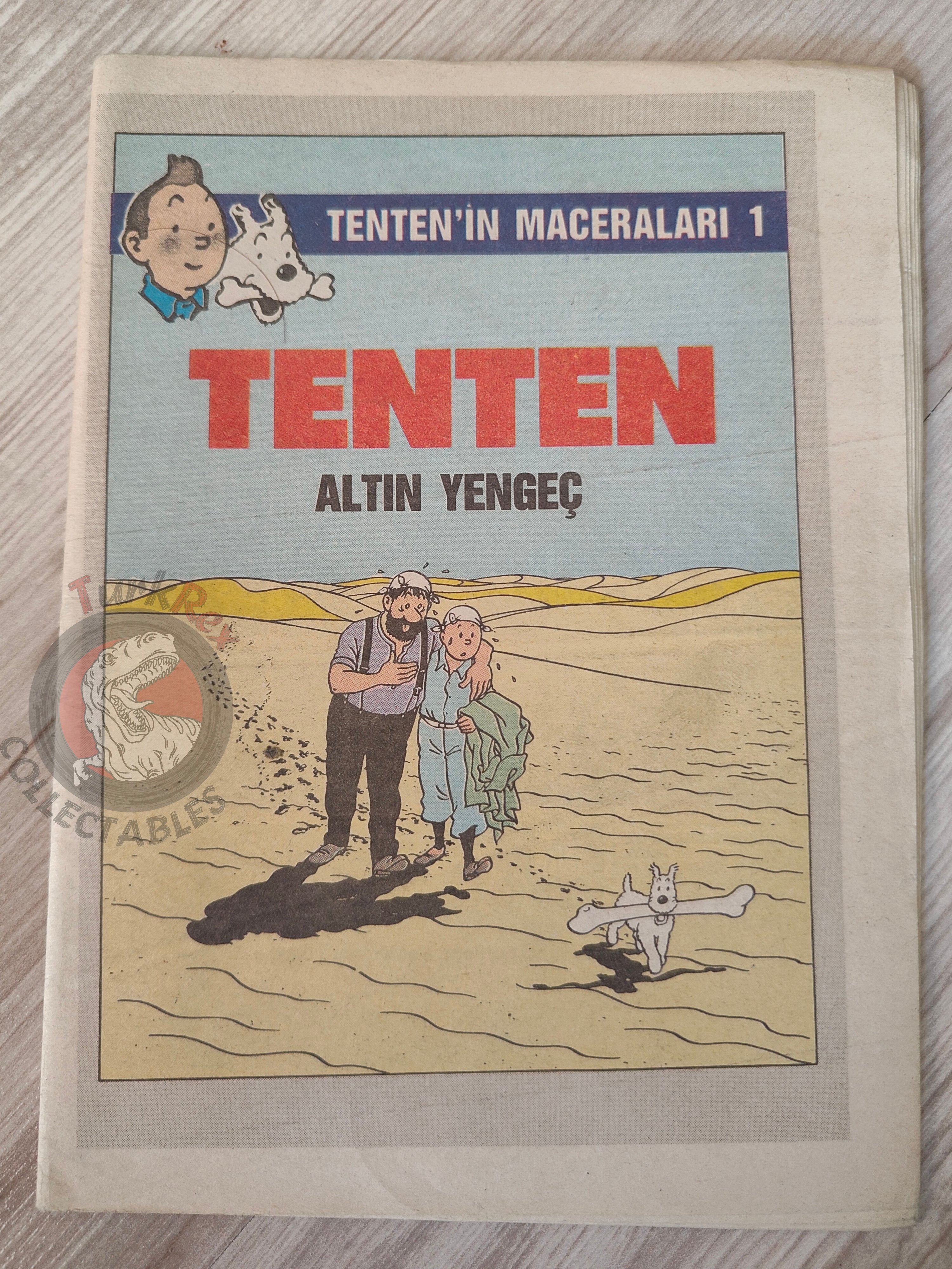 Tintin – The Crab with the Golden Claws 1989 Turkish Edition Comic Turkey