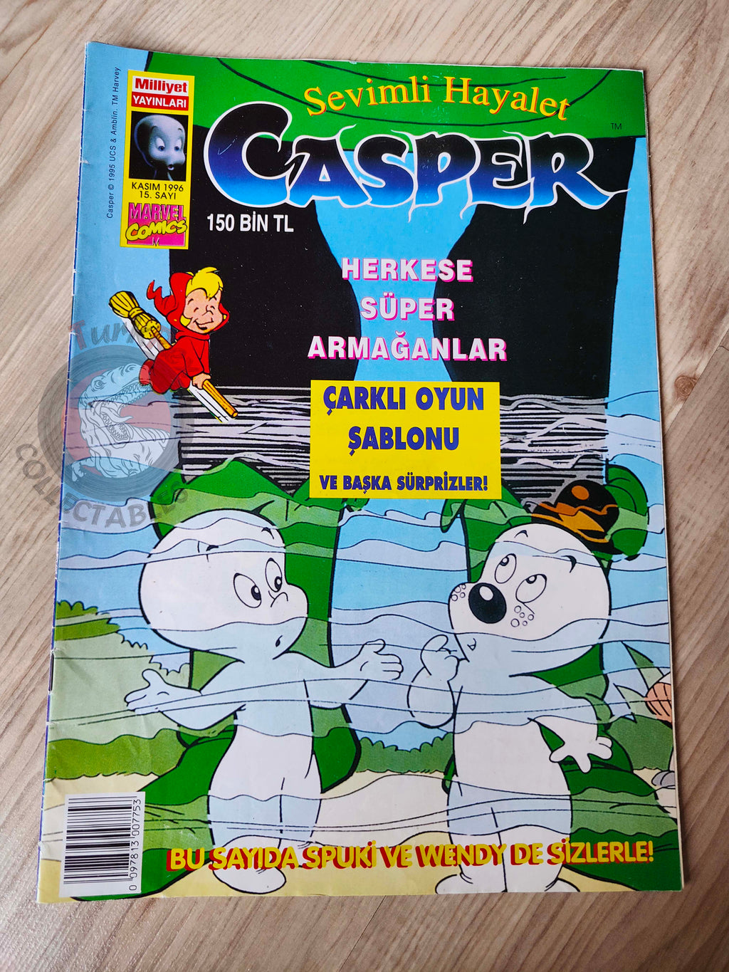 Casper the Friendly Ghost Magazine – Issue #15 1996 Turkish Comic Turkey