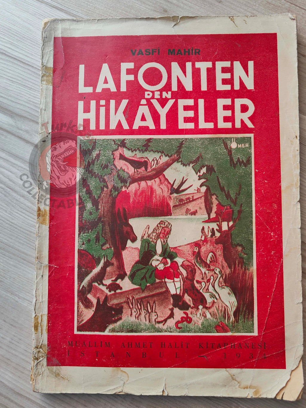 Jean de La Fontaine – Stories from Fables 1934 Turkish Book Turkey Illustrated