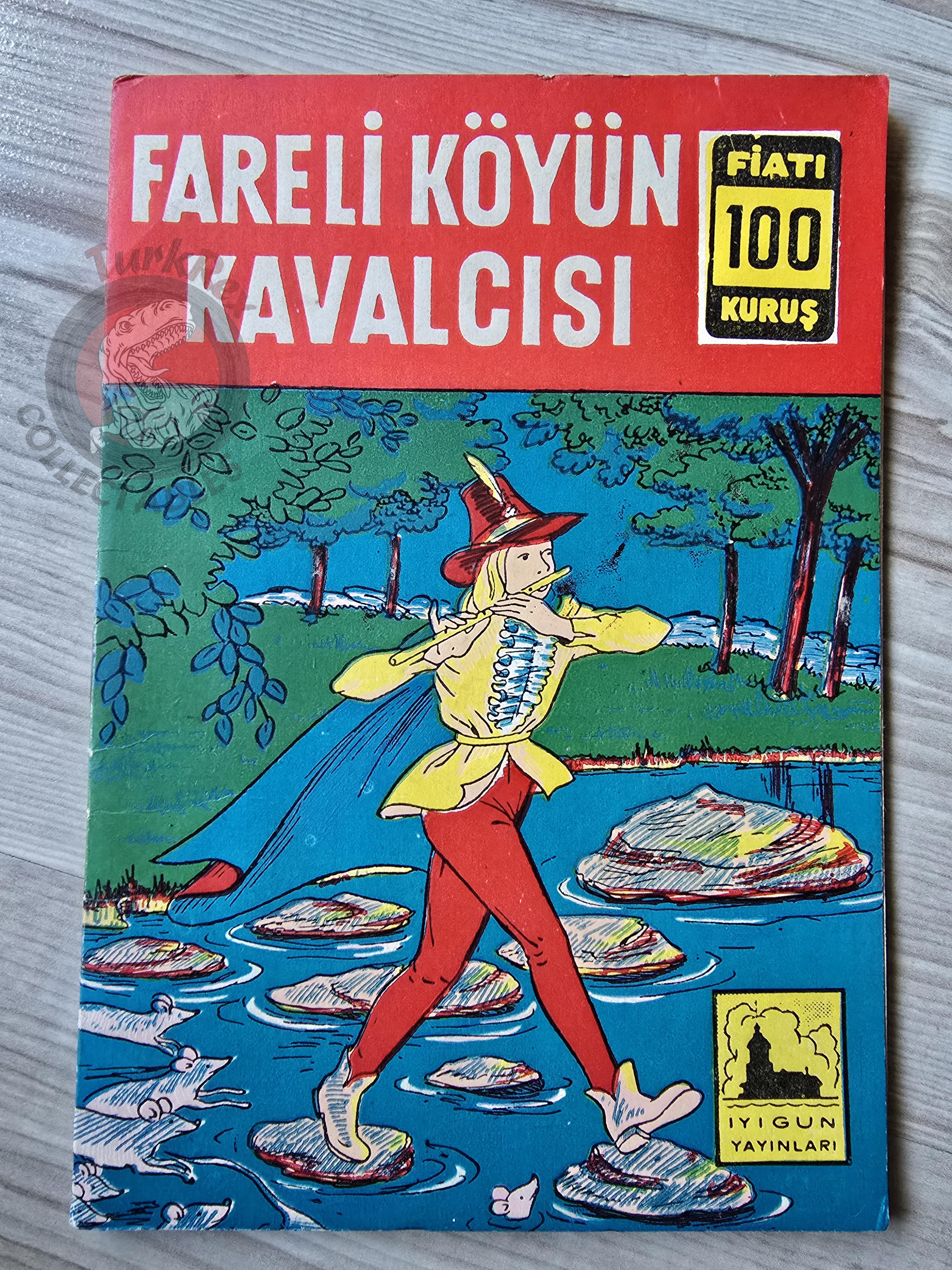 Grimm Brothers – Pied Piper of Hamelin 1973 Turkish Book Turkey Illustrated