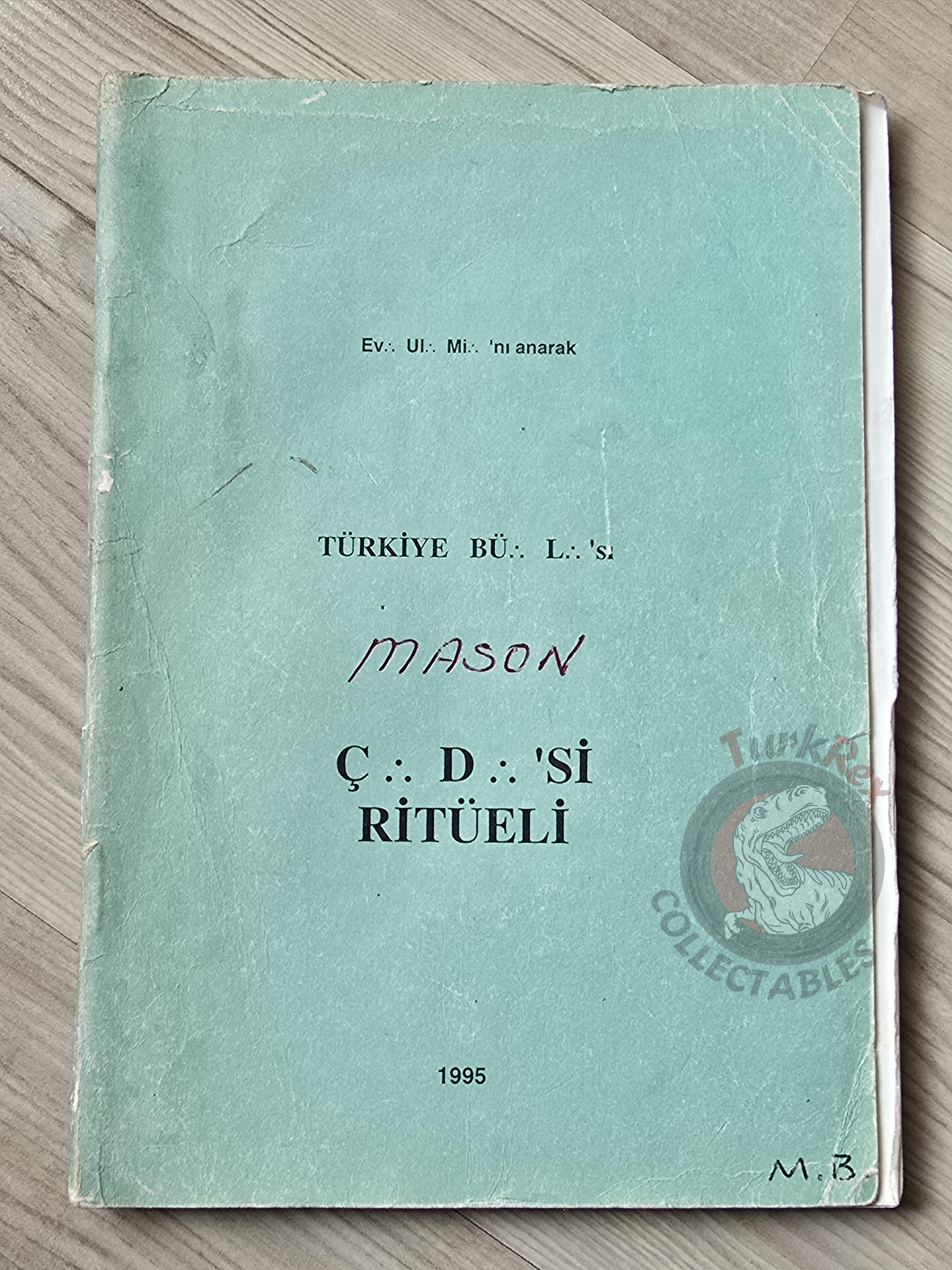 Turkish Freemasonry 1st Degree Ritual Apprentice 1995 Booklet Masonic Masons of Turkey