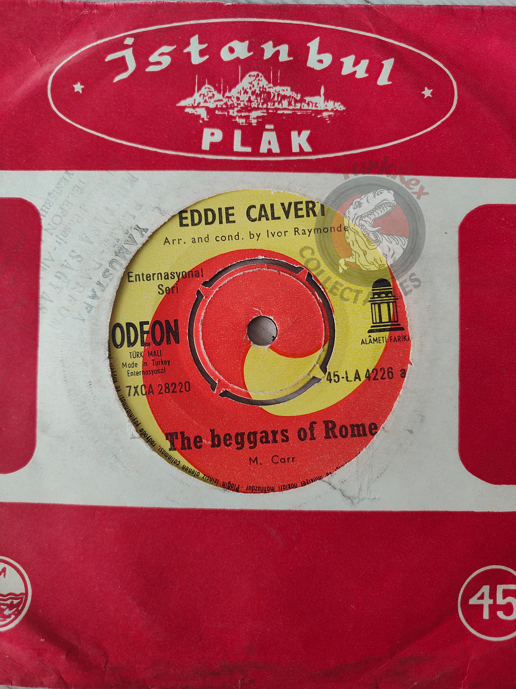 Eddie Calvert – The Beggars Of Rome 7" Turkish Pressing Vinyl Turkey Edition