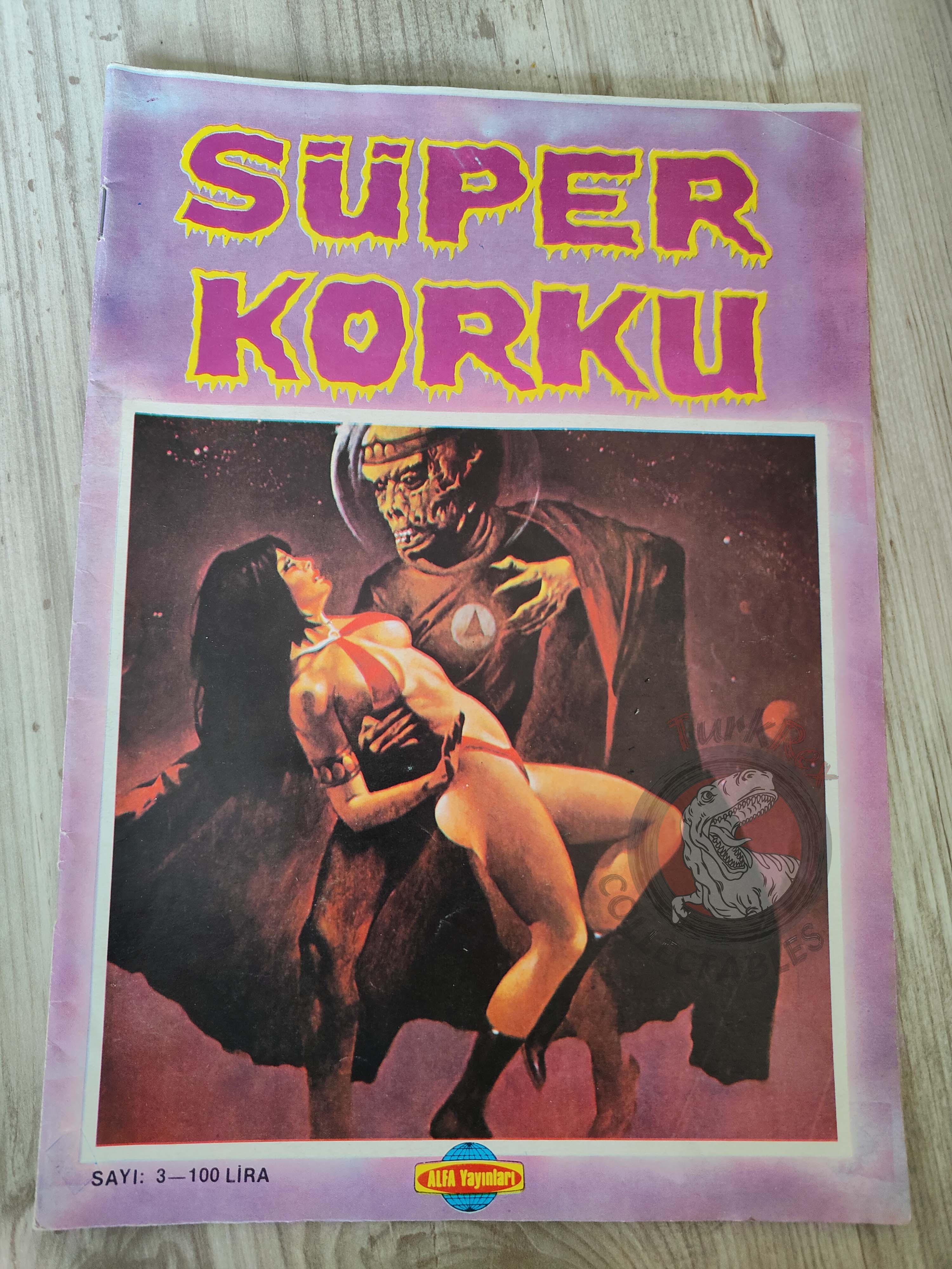 Süper Korku #3 1983 Turkish Comic Turkey Warren Creepy Eerie Vampirella #65