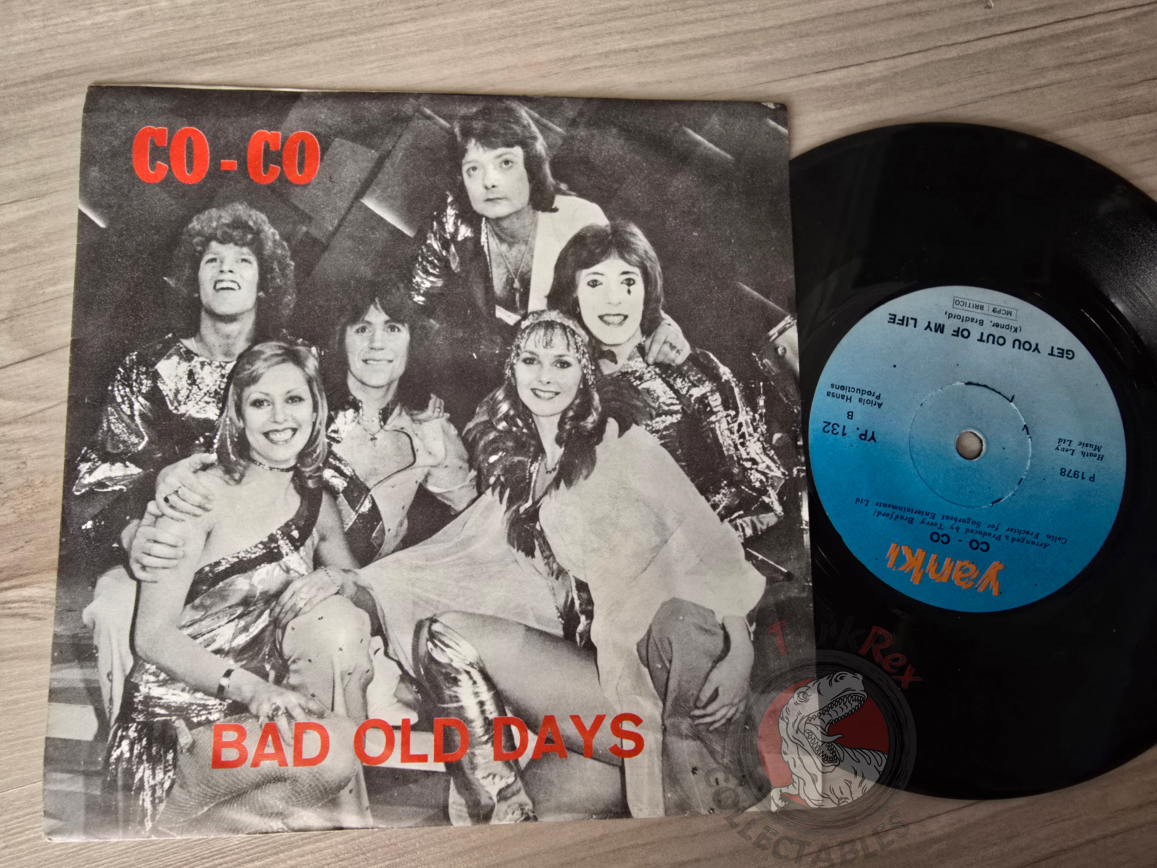 Co-Co – Bad Old Days 7" Turkish Pressing Vinyl Turkey Edition Eurovision