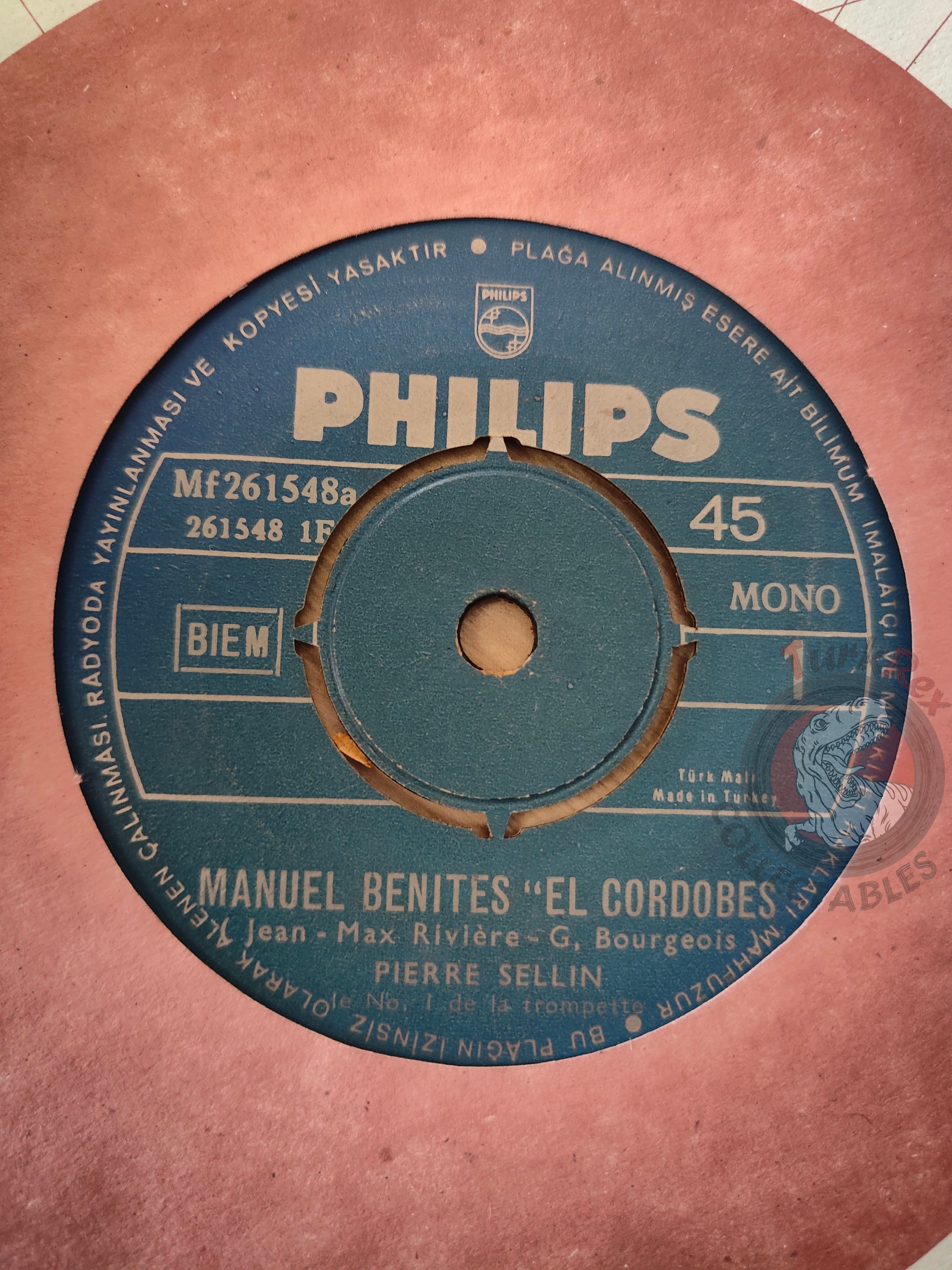 Pierre Sellin – Manuel Benites El Cordobes 7" Turkish Pressing Vinyl Turkey Edition