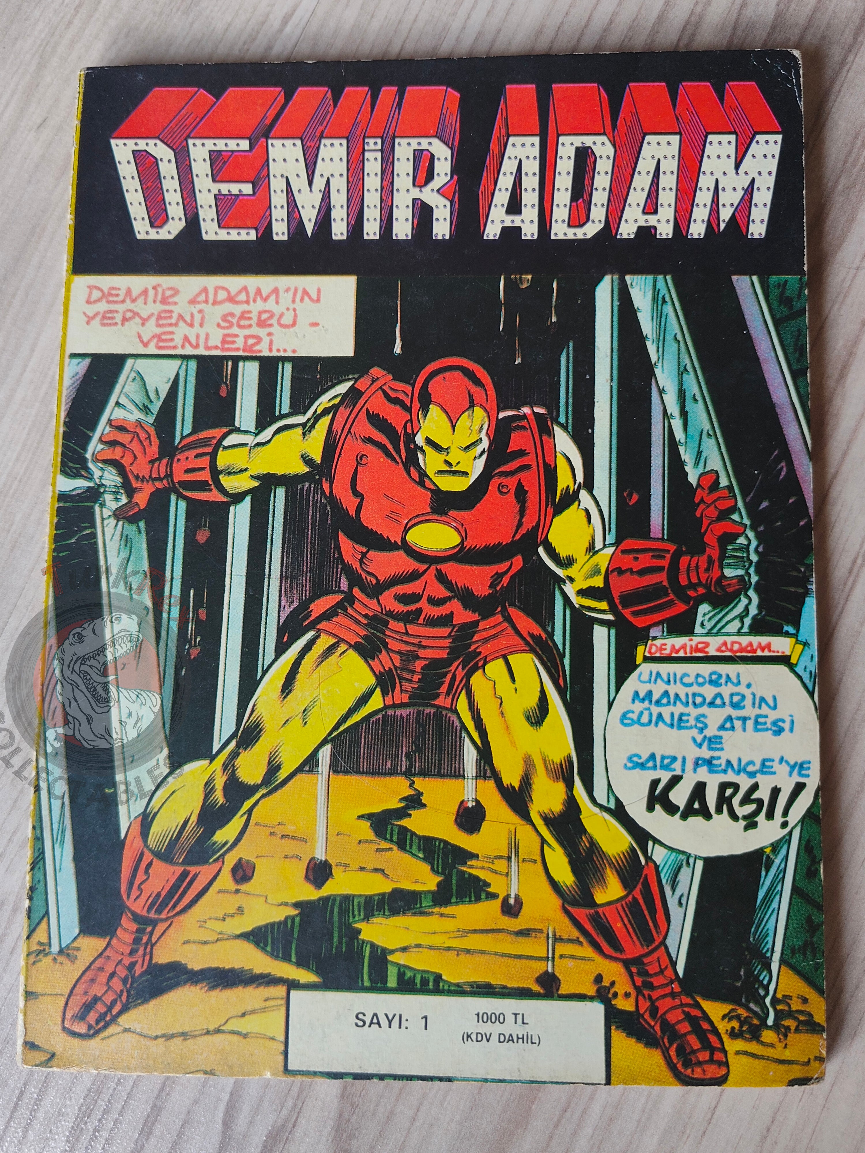 Iron Man #1 Demir Adam 1989 Turkish Comic Turkey #68 #69 #70 #71