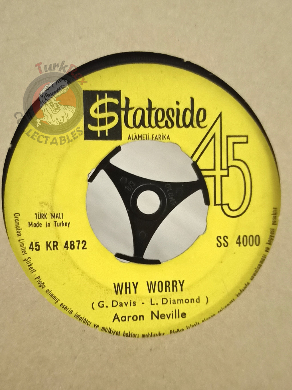 Aaron Neville – Tell It Like It Is 7" Turkish Pressing Vinyl Turkey Edition