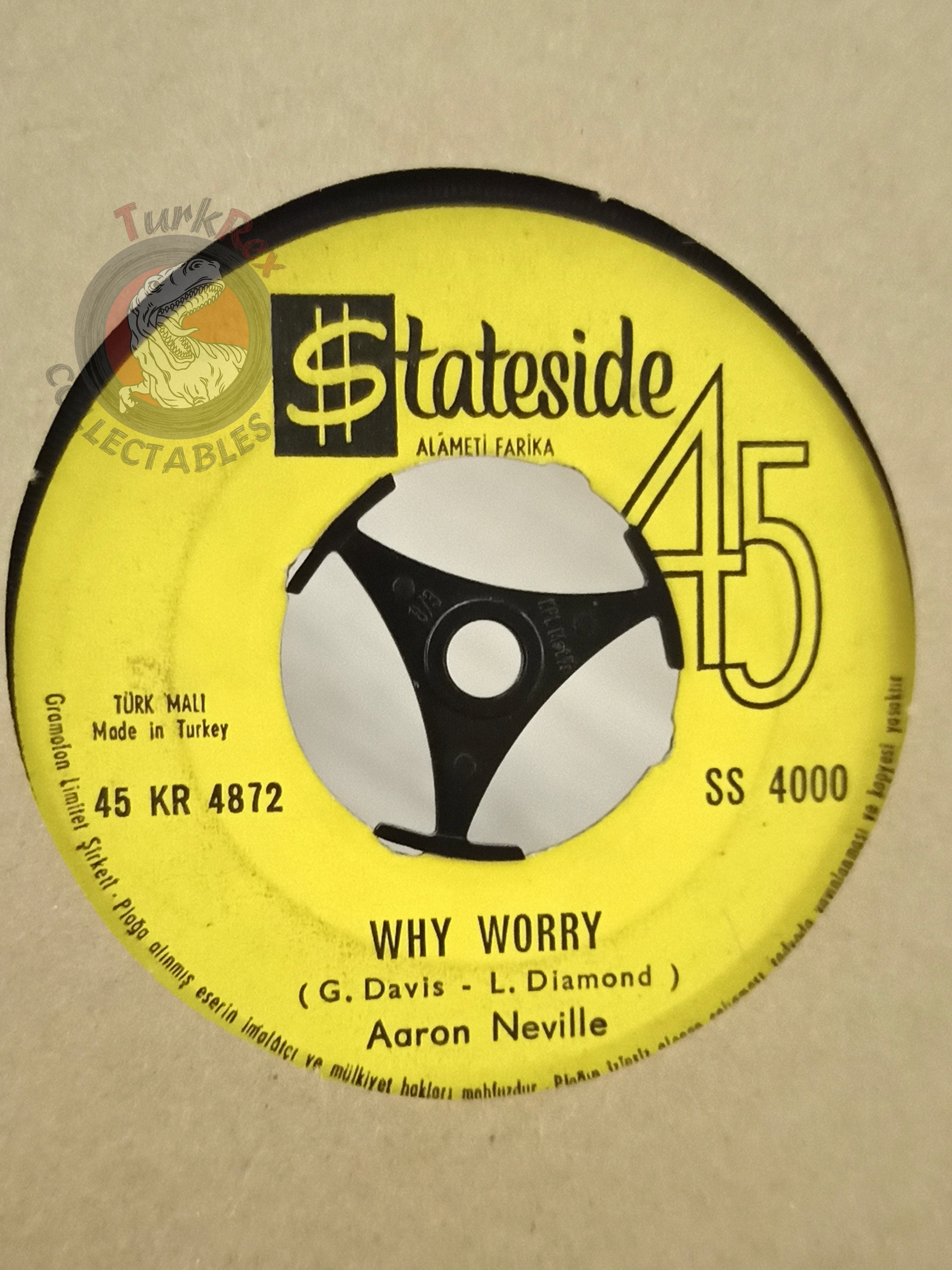 Aaron Neville – Tell It Like It Is 7" Turkish Pressing Vinyl Turkey Edition