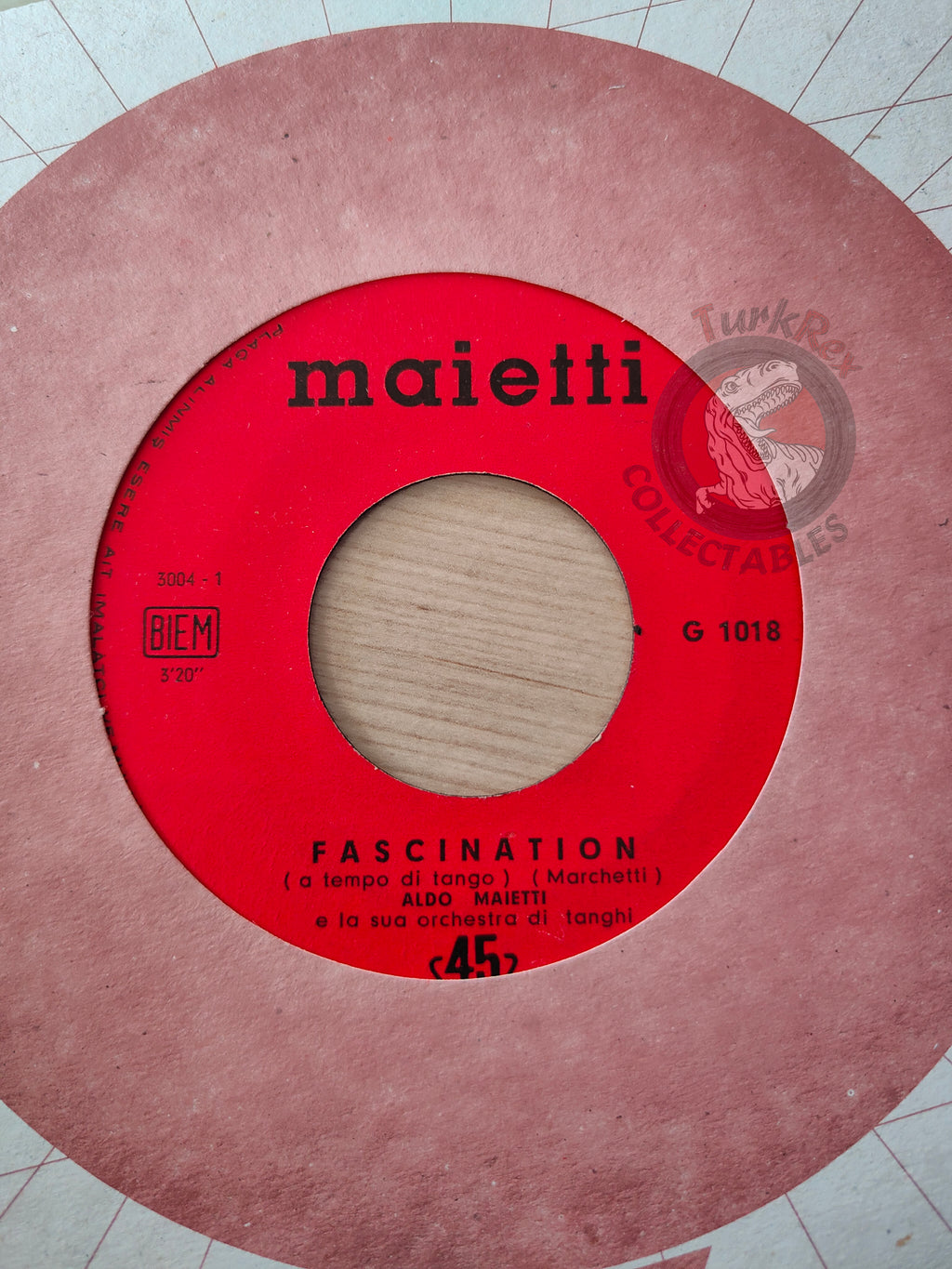 Aldo Maietti E La Sua Orchestra Di Tanghi – La Cumparsita 7" Turkish Pressing Vinyl Turkey Edition